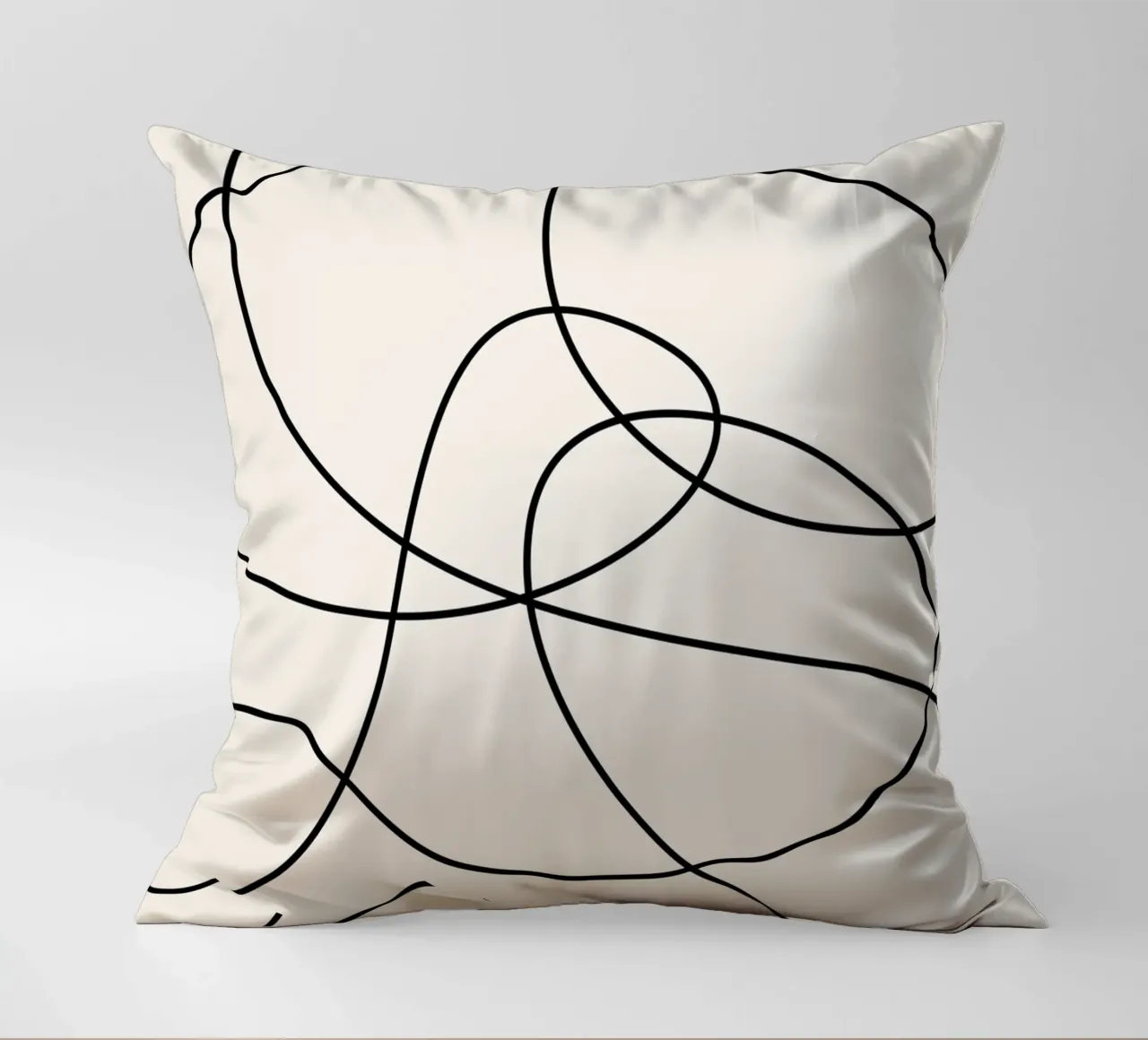 Abstract Strokes decorative cushion by Paigaam Studio