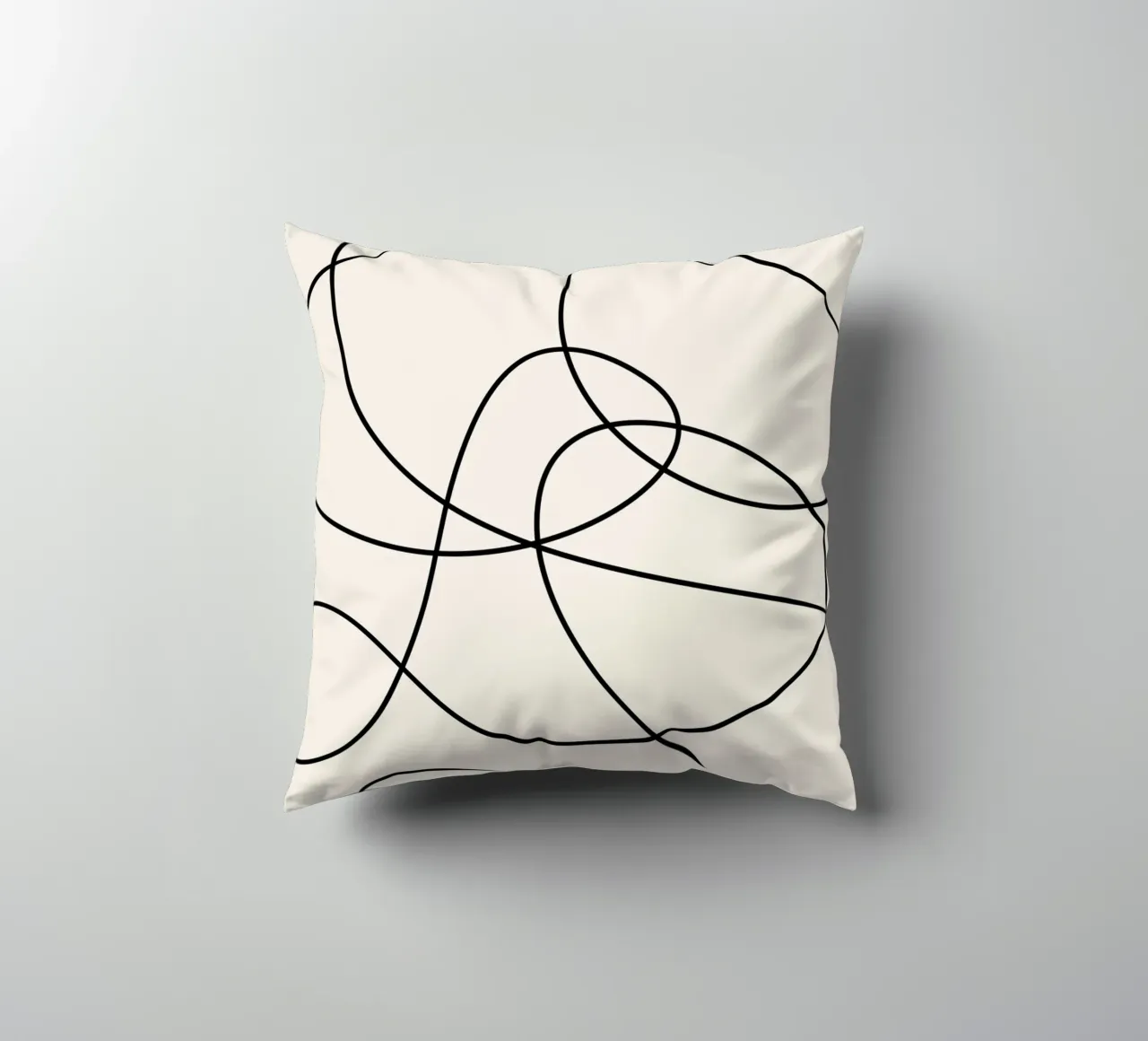 Abstract Strokes decorative cushion by Paigaam Studio