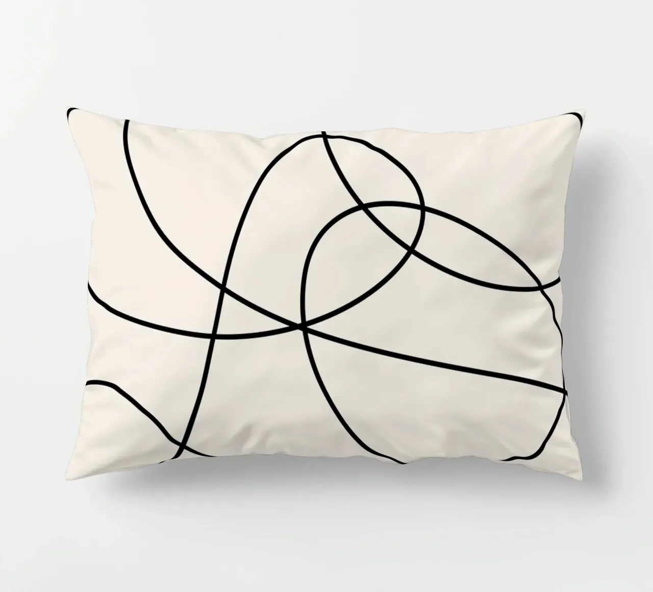 Abstract Strokes decorative cushion by Paigaam Studio