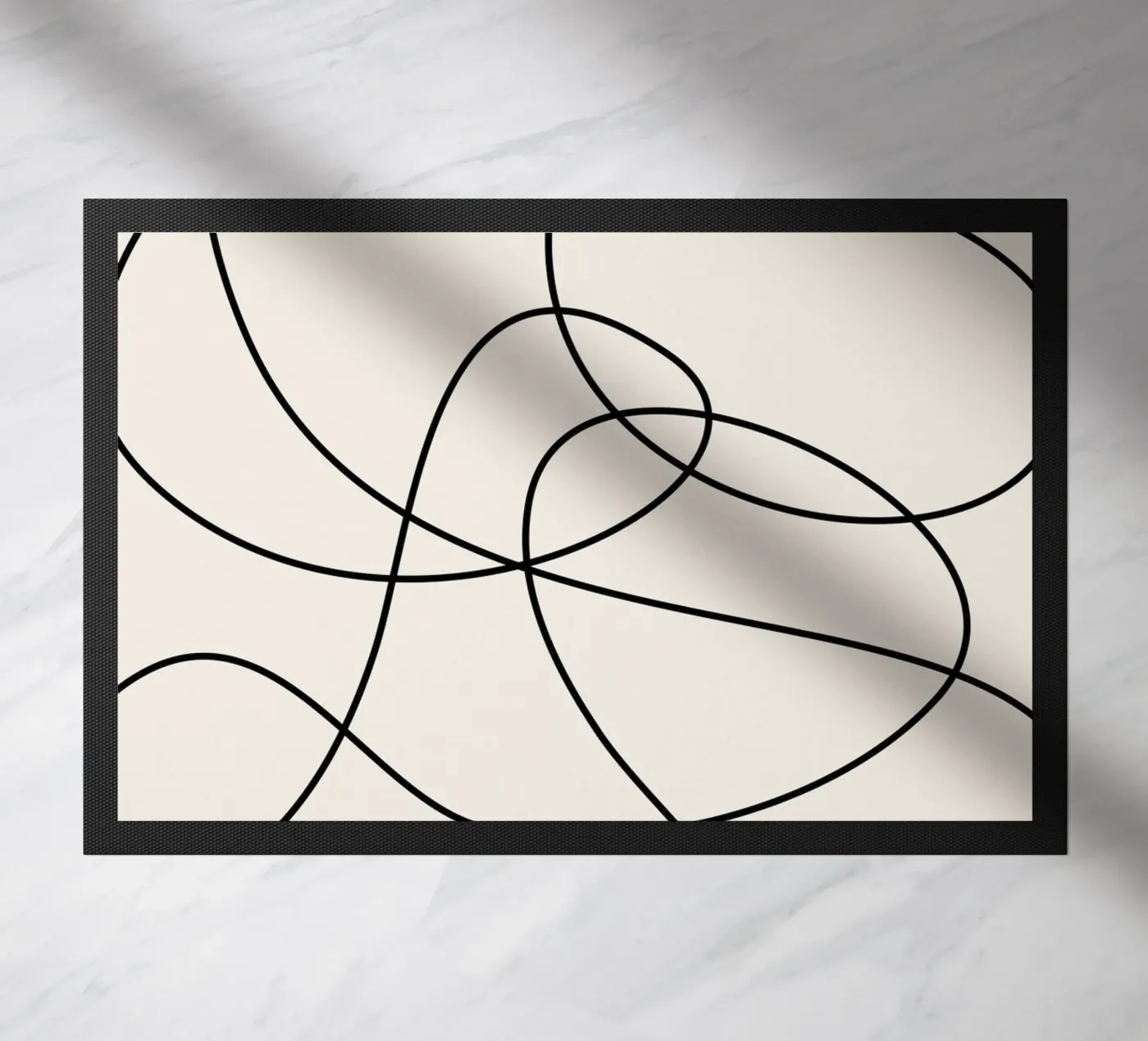 Abstract Strokes doormat by Paigaam Studio