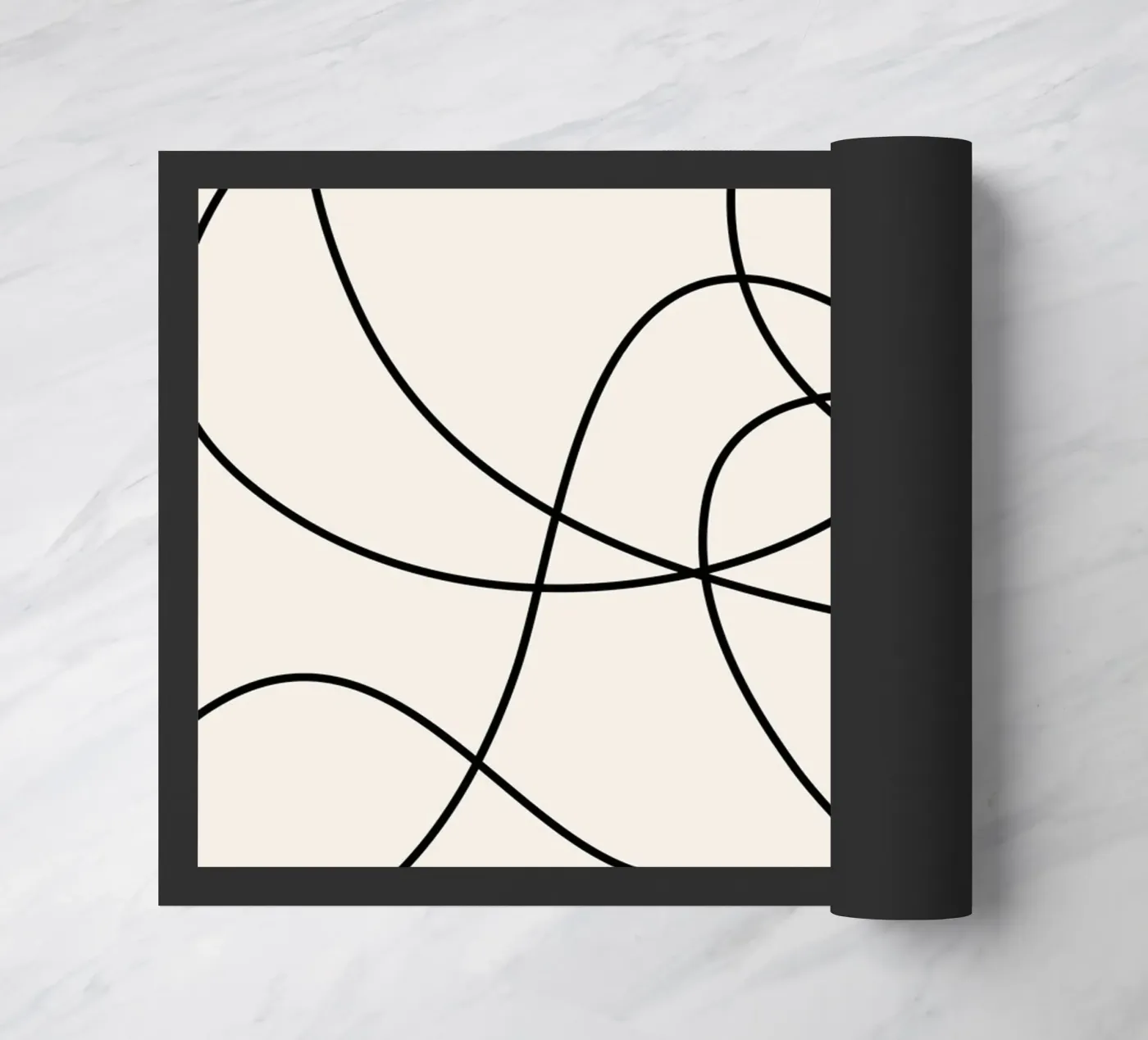 Abstract Strokes doormat by Paigaam Studio