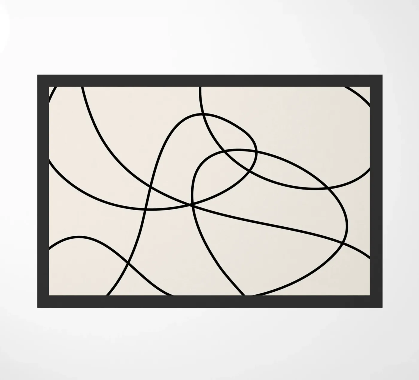 Abstract Strokes doormat by Paigaam Studio