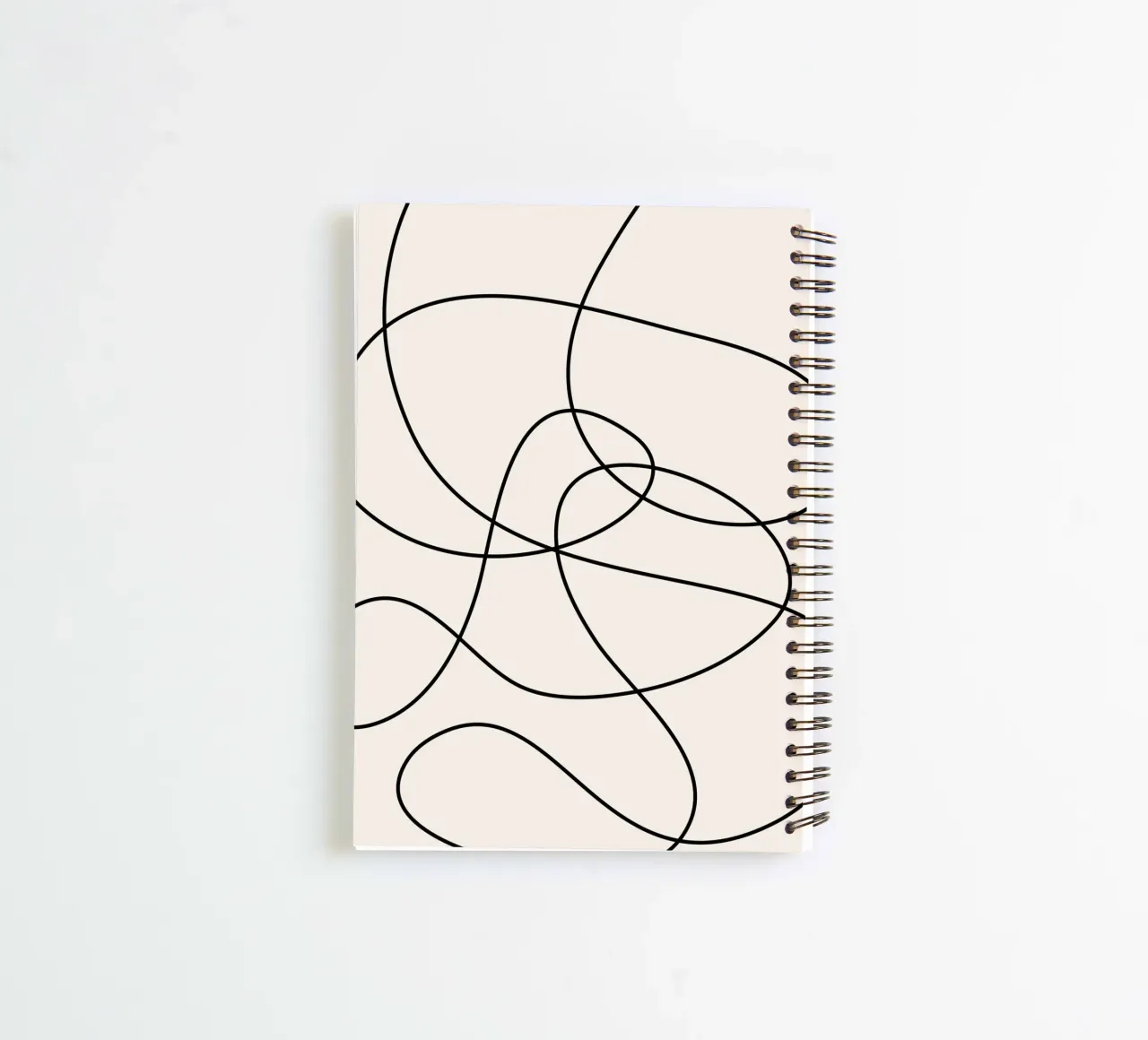 Abstract Strokes spiral notebook by Paigaam Studio