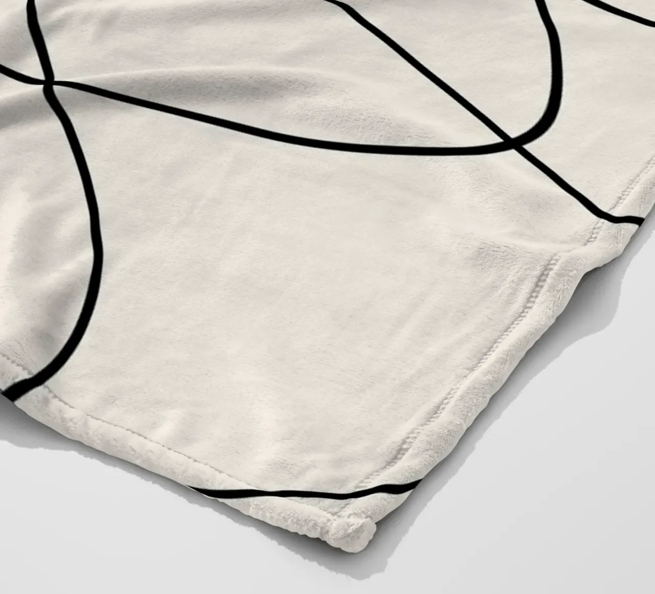 Abstract Strokes fleece blanket by Paigaam Studio