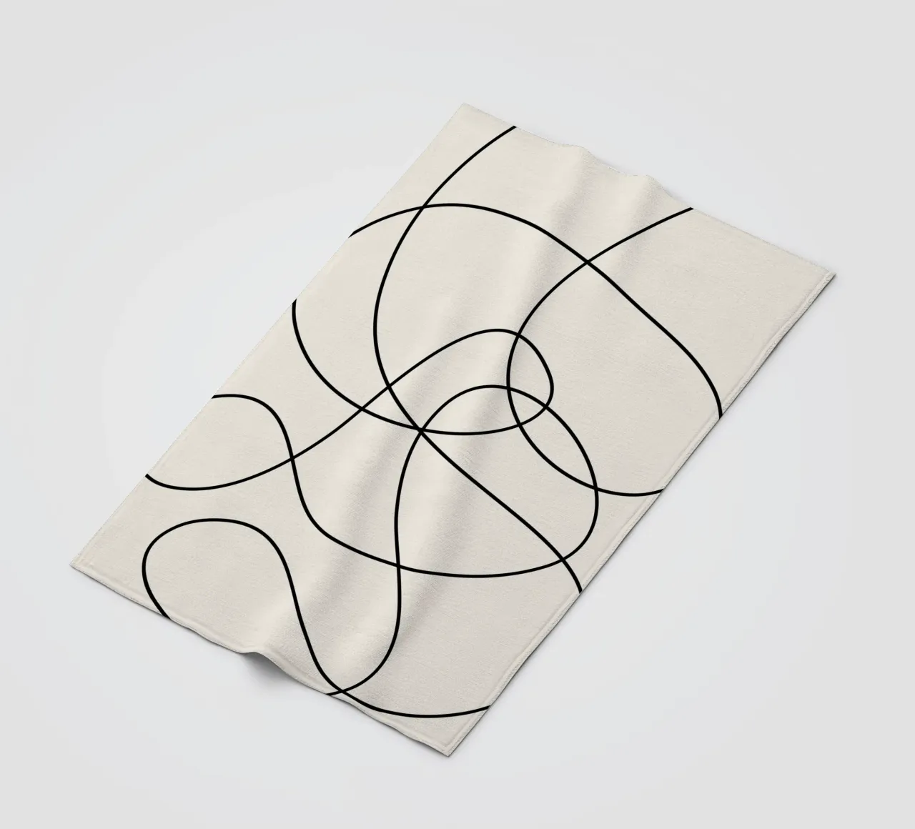 Abstract Strokes fleece blanket by Paigaam Studio