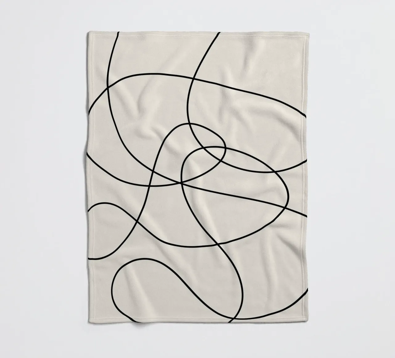 Abstract Strokes fleece blanket by Paigaam Studio