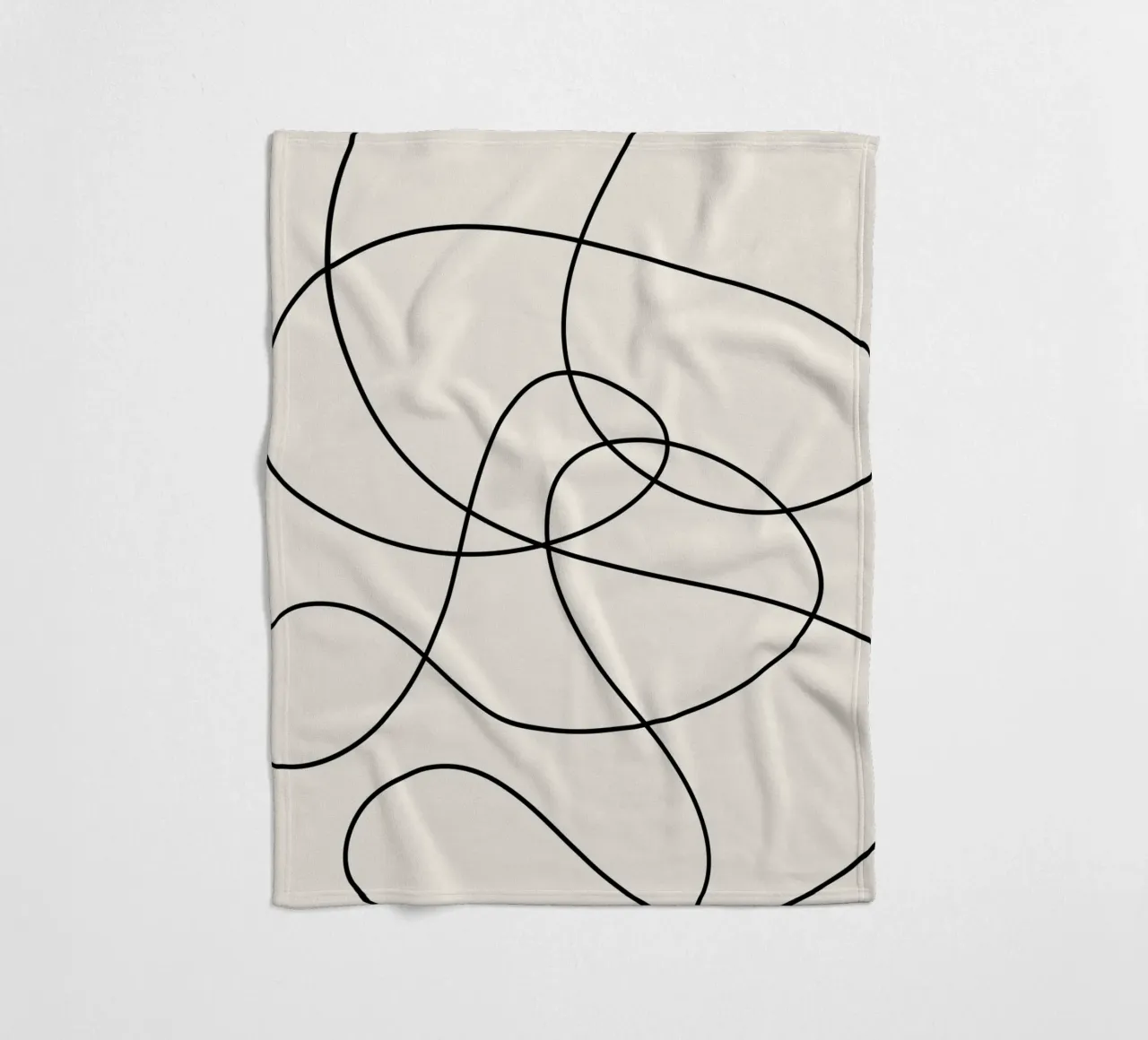 Abstract Strokes fleece blanket by Paigaam Studio