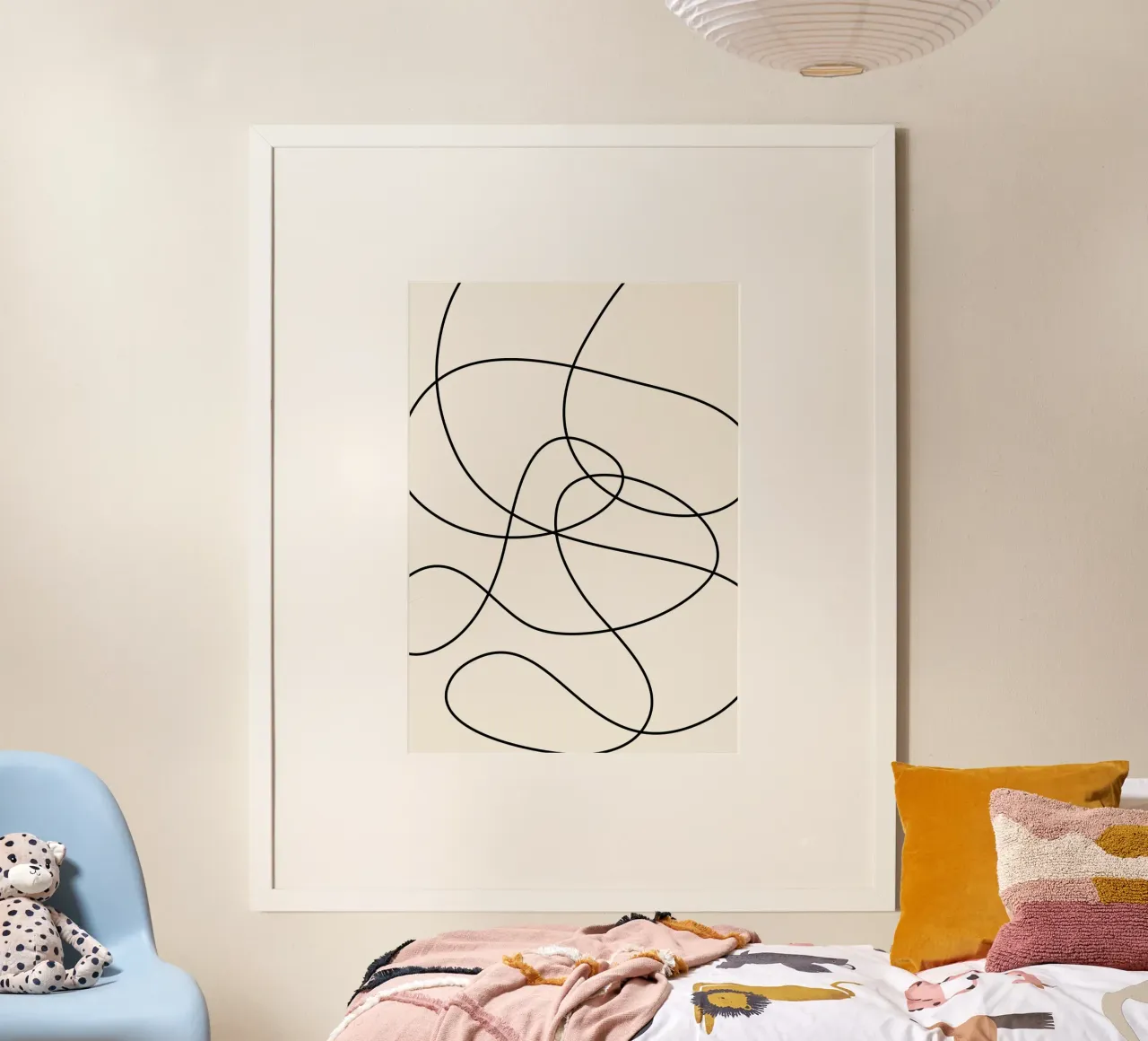 Abstract Strokes poster by Paigaam Studio