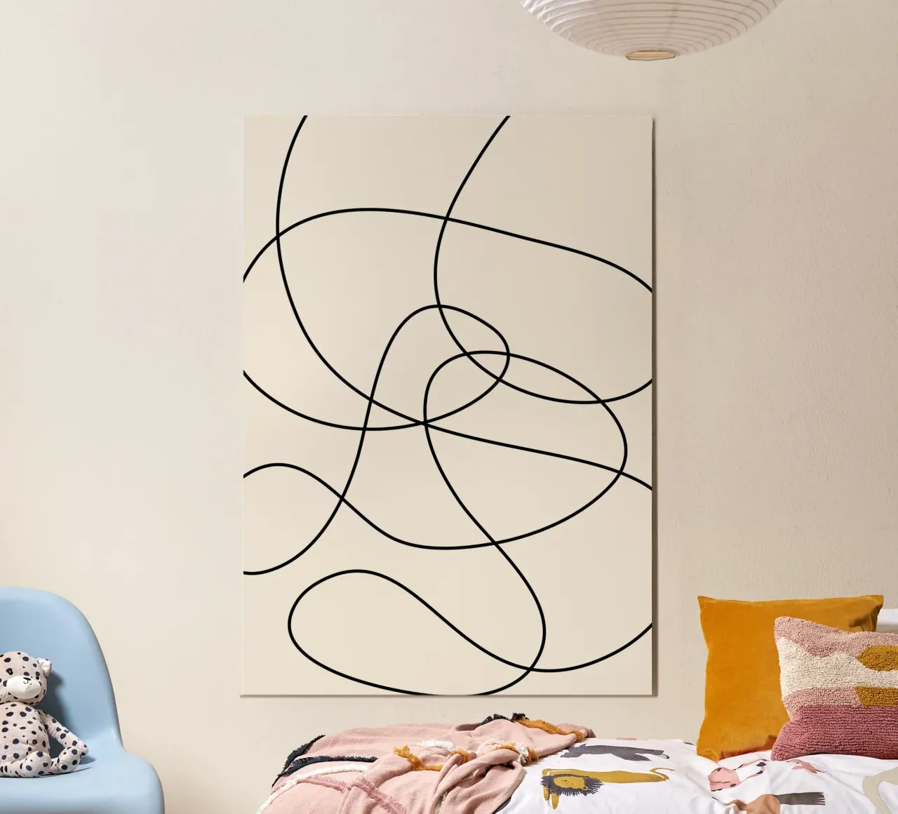 Abstract Strokes poster by Paigaam Studio