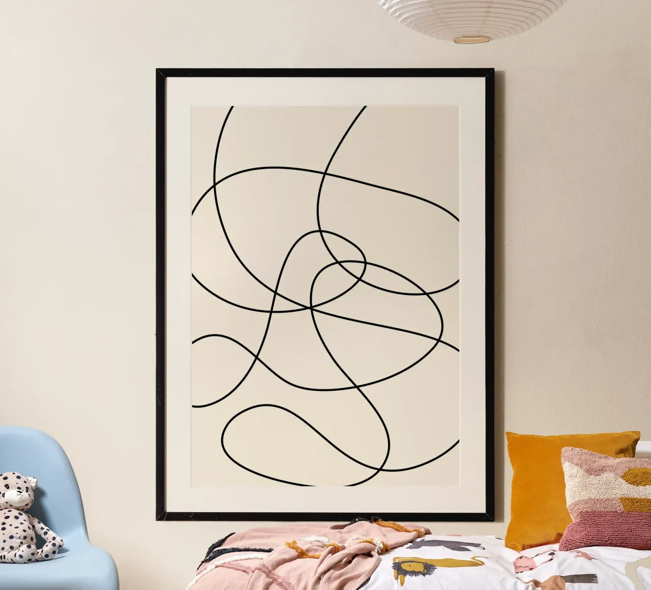 Abstract Strokes poster by Paigaam Studio