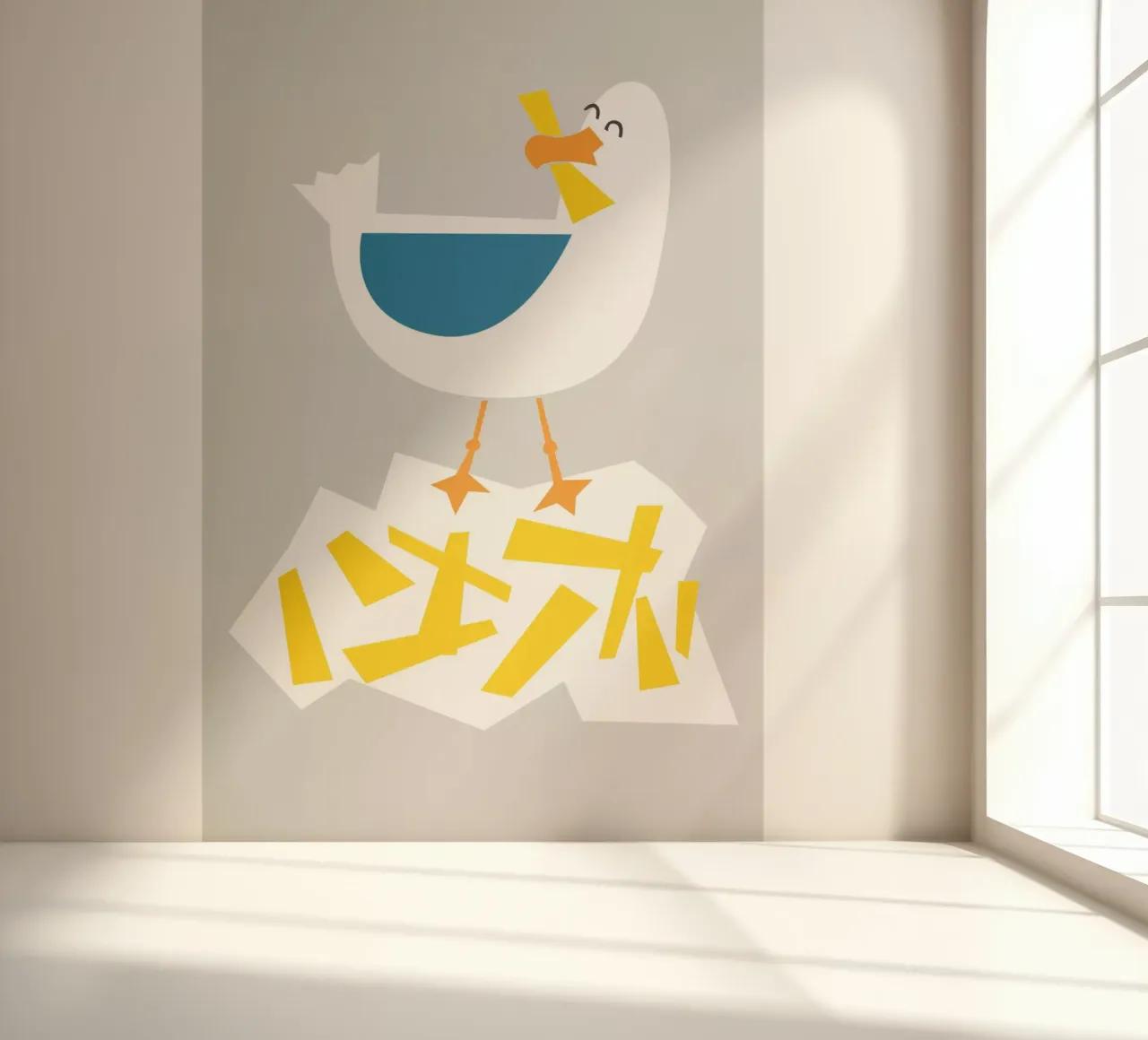 Hungry Seagull photo wallpaper by Fox & Velvet