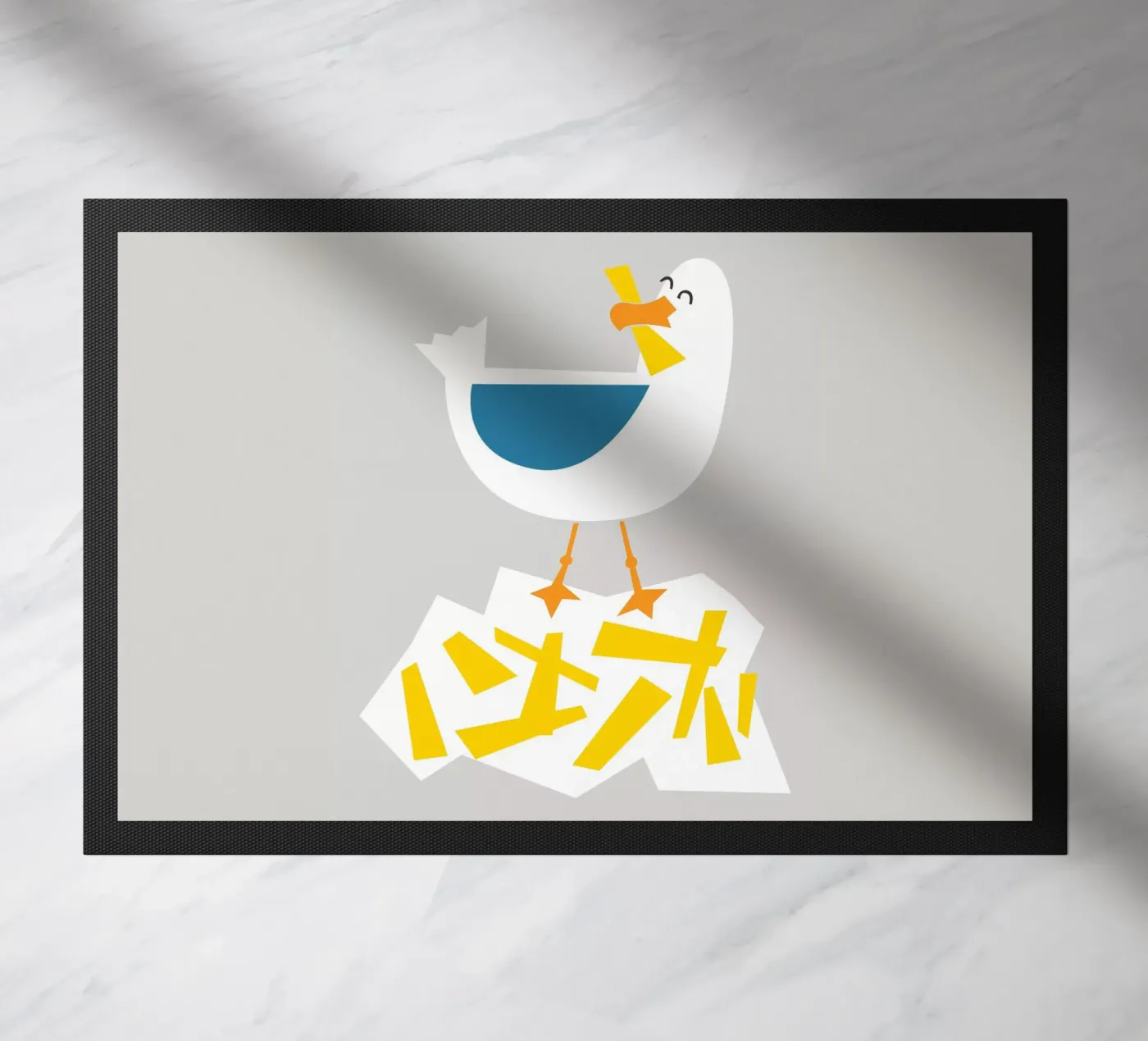 Hungry Seagull doormat by Fox & Velvet