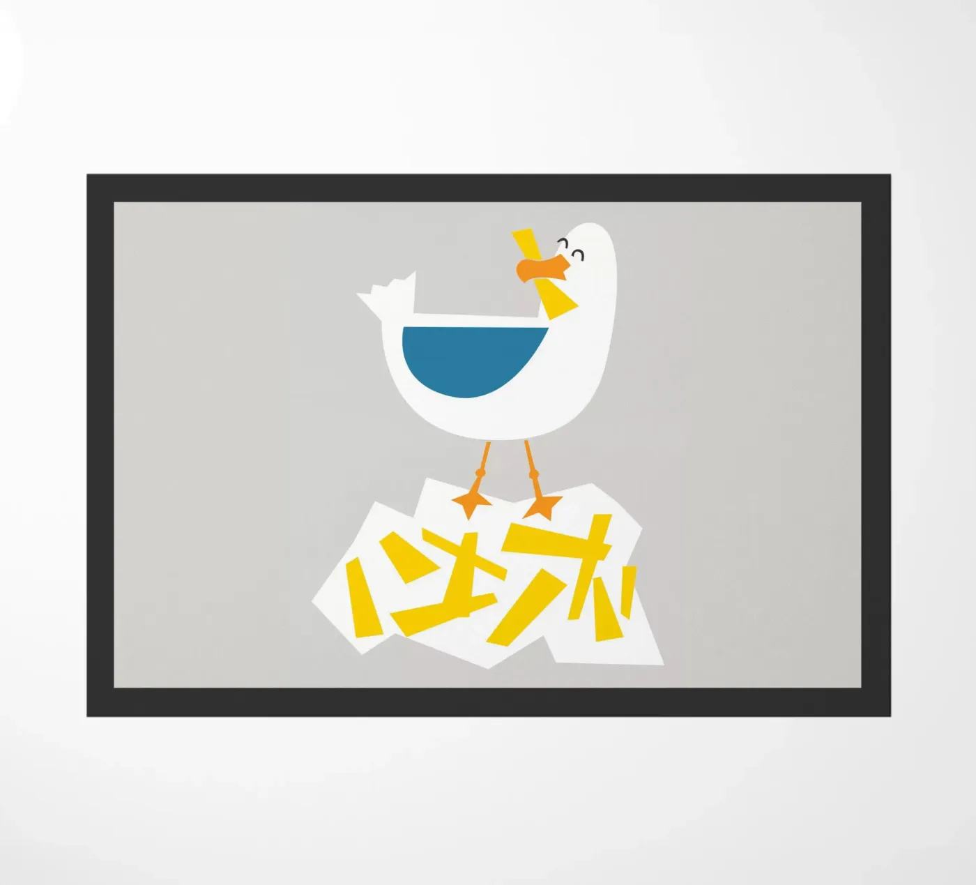 Hungry Seagull doormat by Fox & Velvet