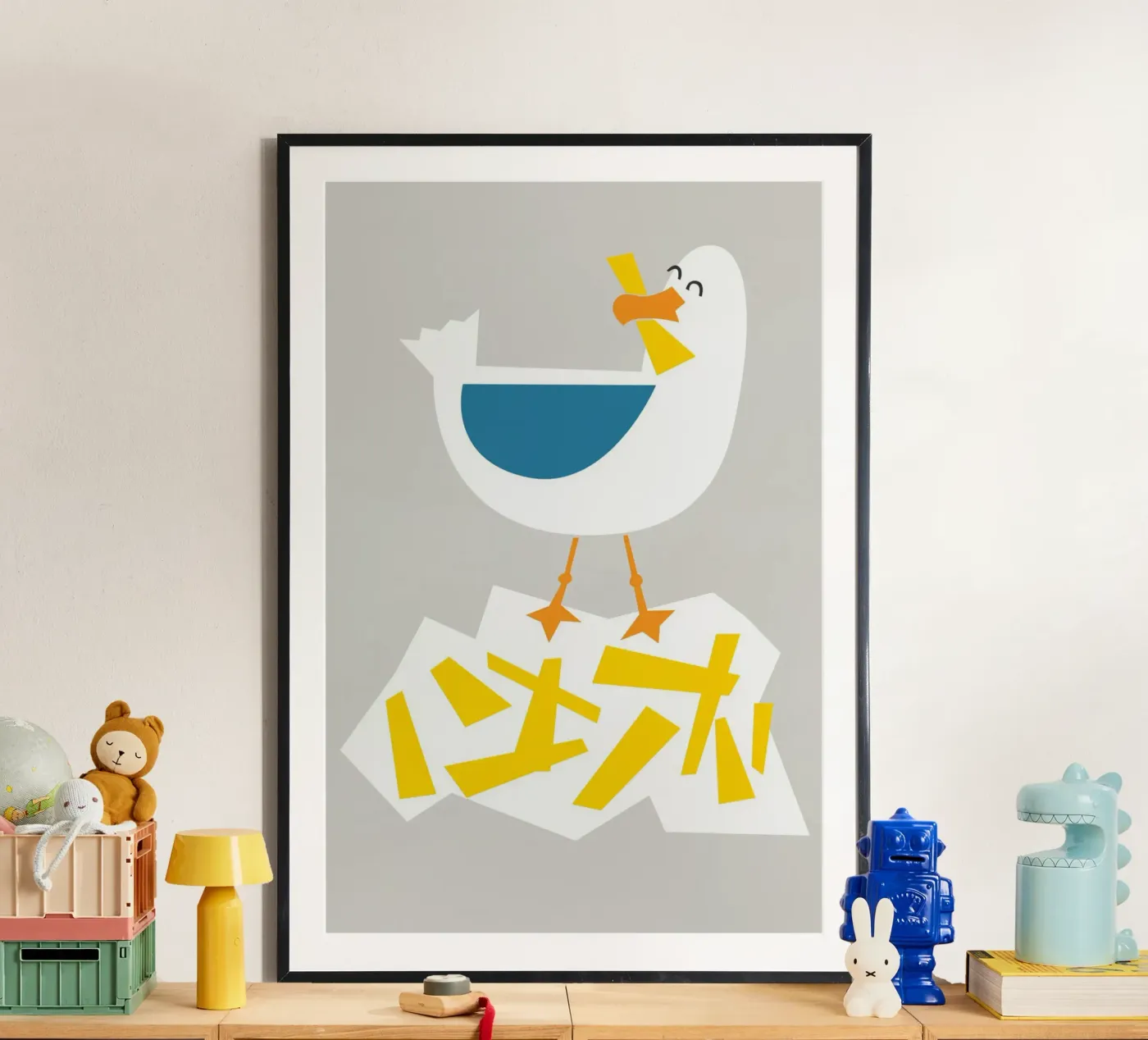Hungrige Möwe Poster von Fox & Velvet