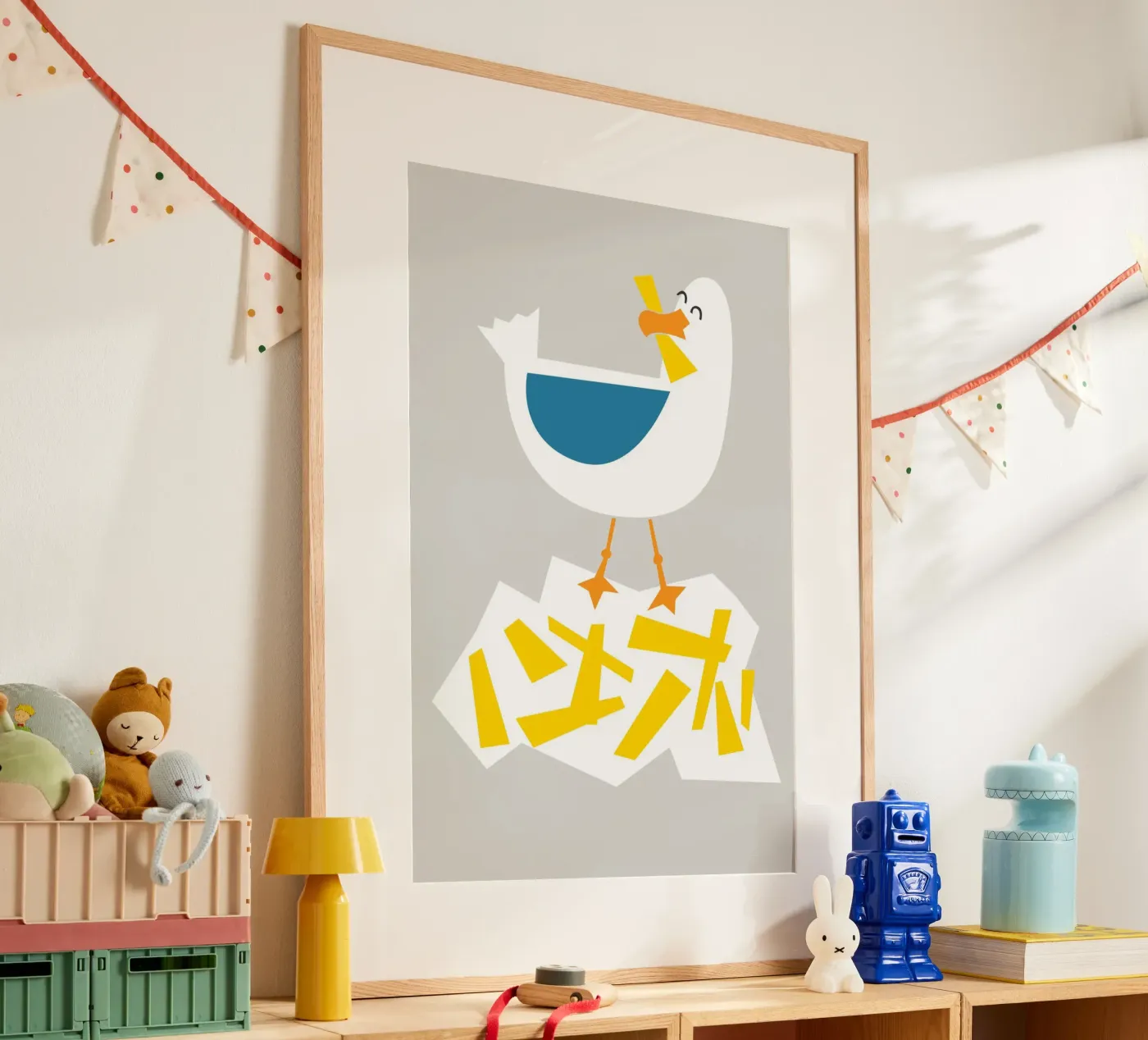 Hungrige Möwe Poster von Fox & Velvet