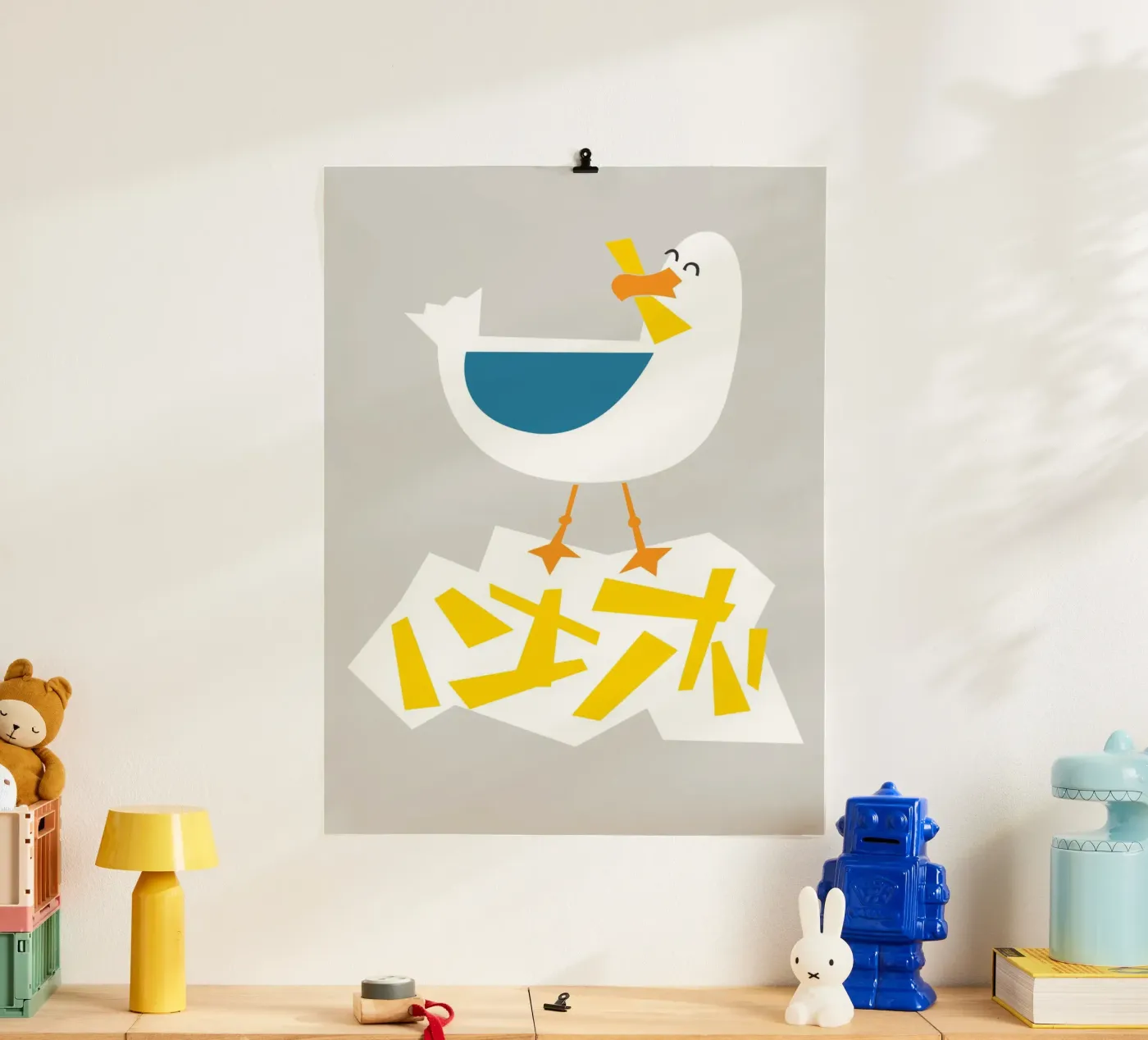 Hungrige Möwe Poster von Fox & Velvet