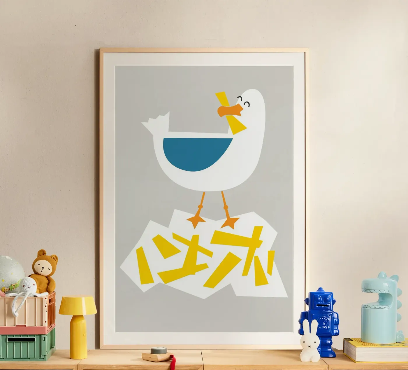 Hungrige Möwe Poster von Fox & Velvet
