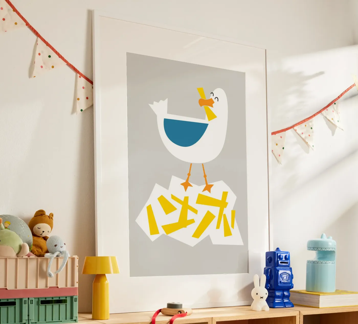 Hungrige Möwe Poster von Fox & Velvet