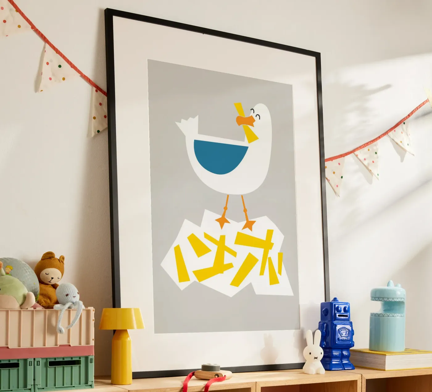 Hungrige Möwe Poster von Fox & Velvet