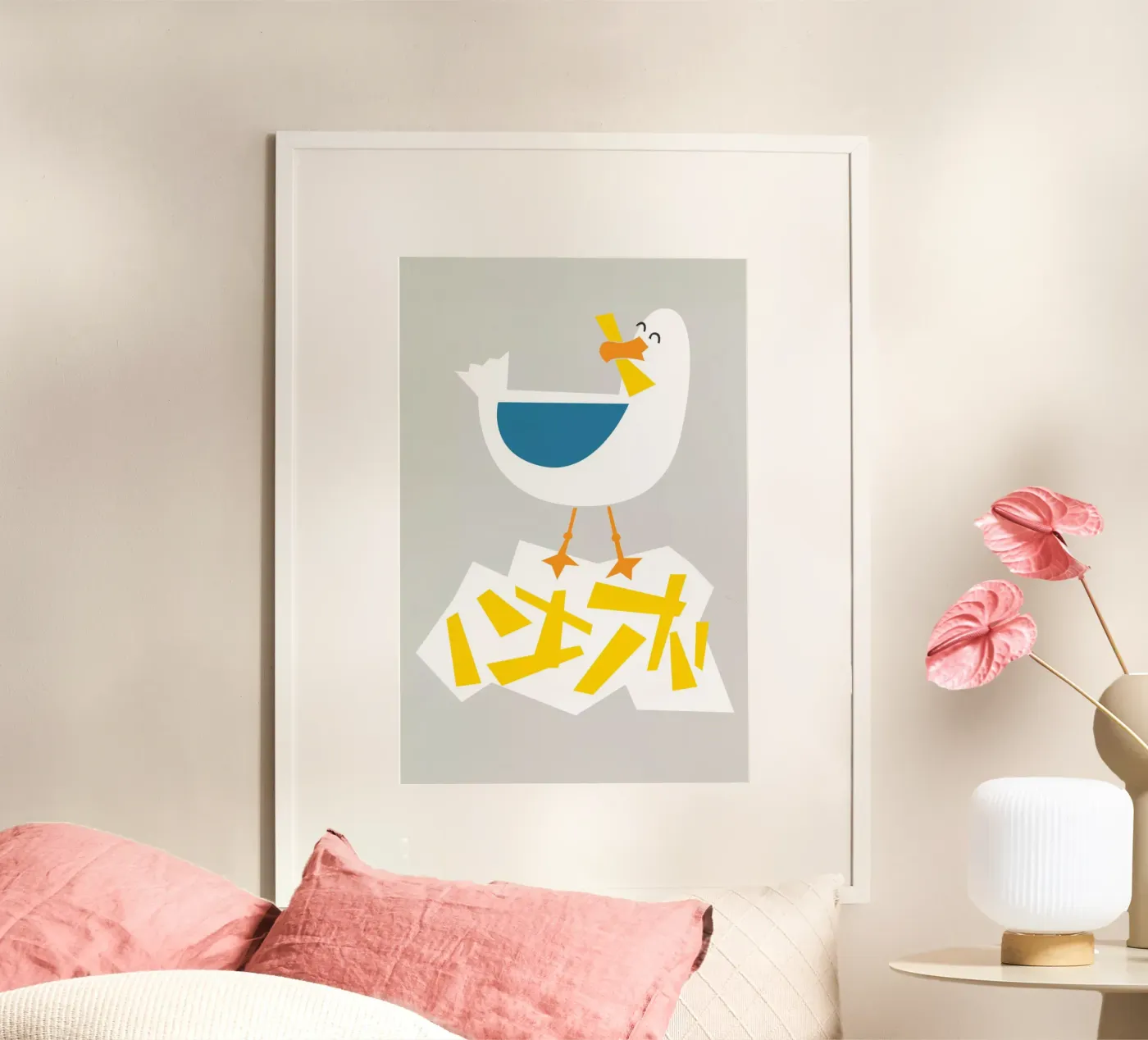 Hungrige Möwe Poster von Fox & Velvet