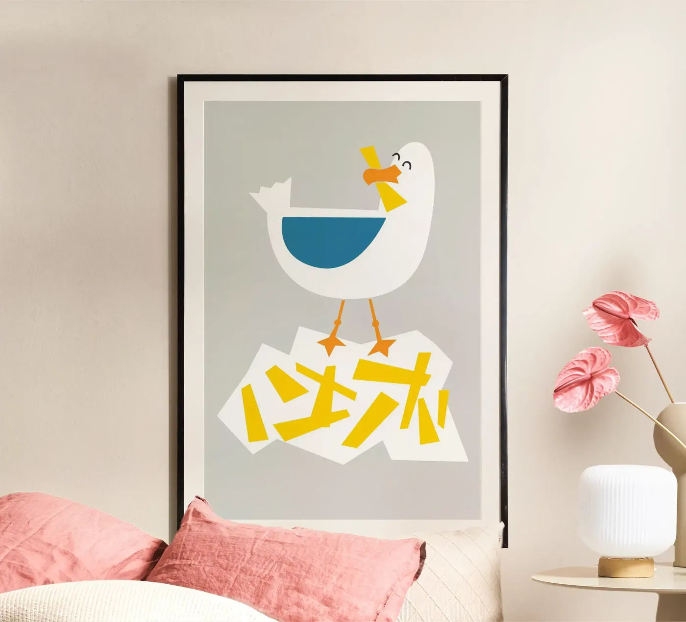 Hungrige Möwe Poster von Fox & Velvet