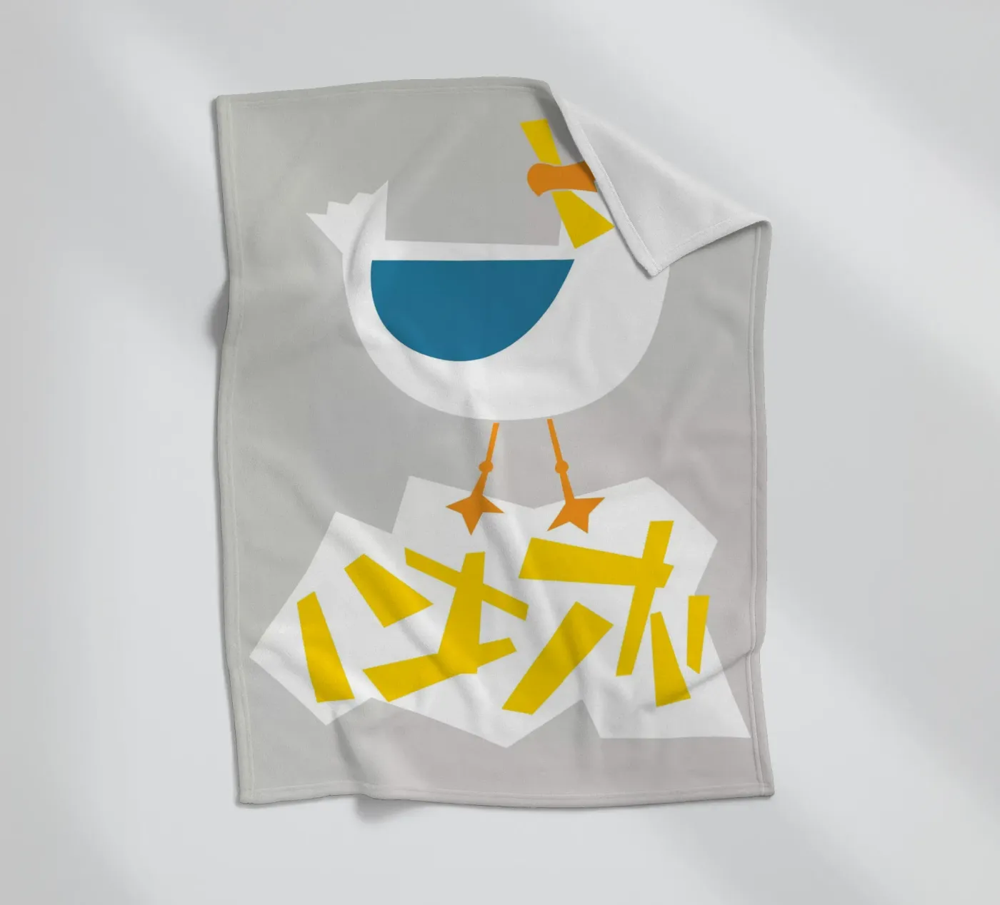 Hungrige Möwe Fleecedecke von Fox & Velvet