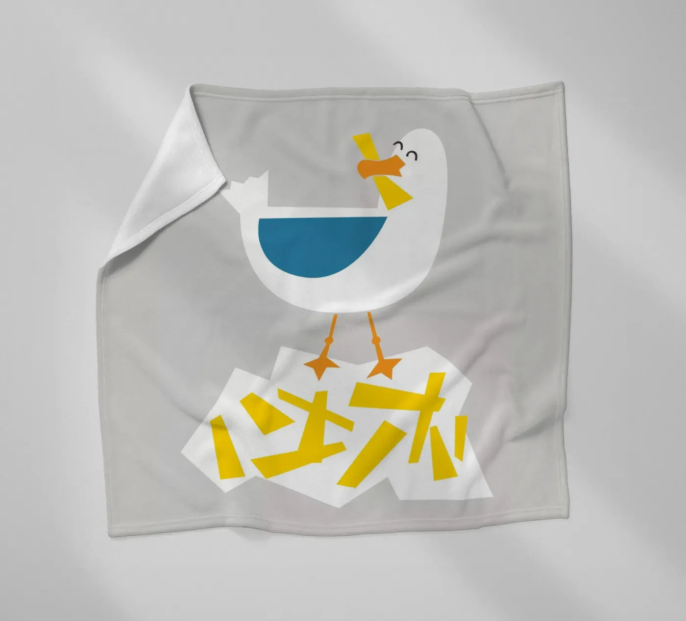 Hungrige Möwe Fleecedecke von Fox & Velvet