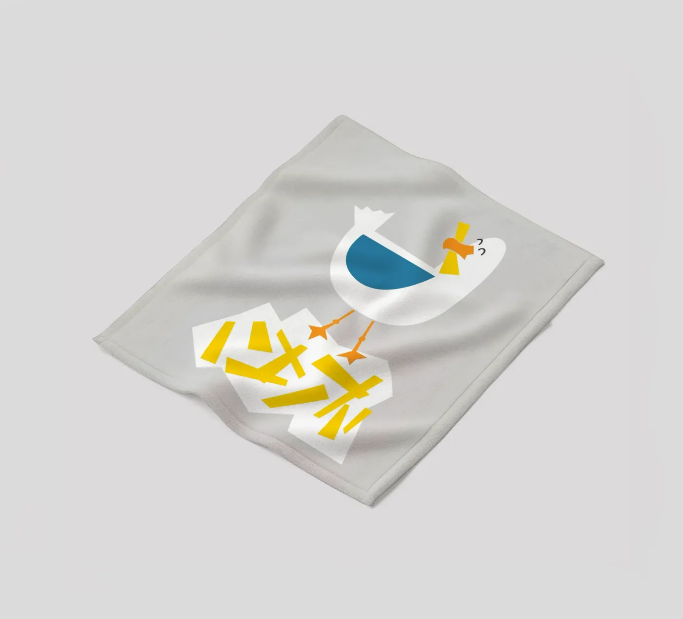 Hungrige Möwe Fleecedecke von Fox & Velvet