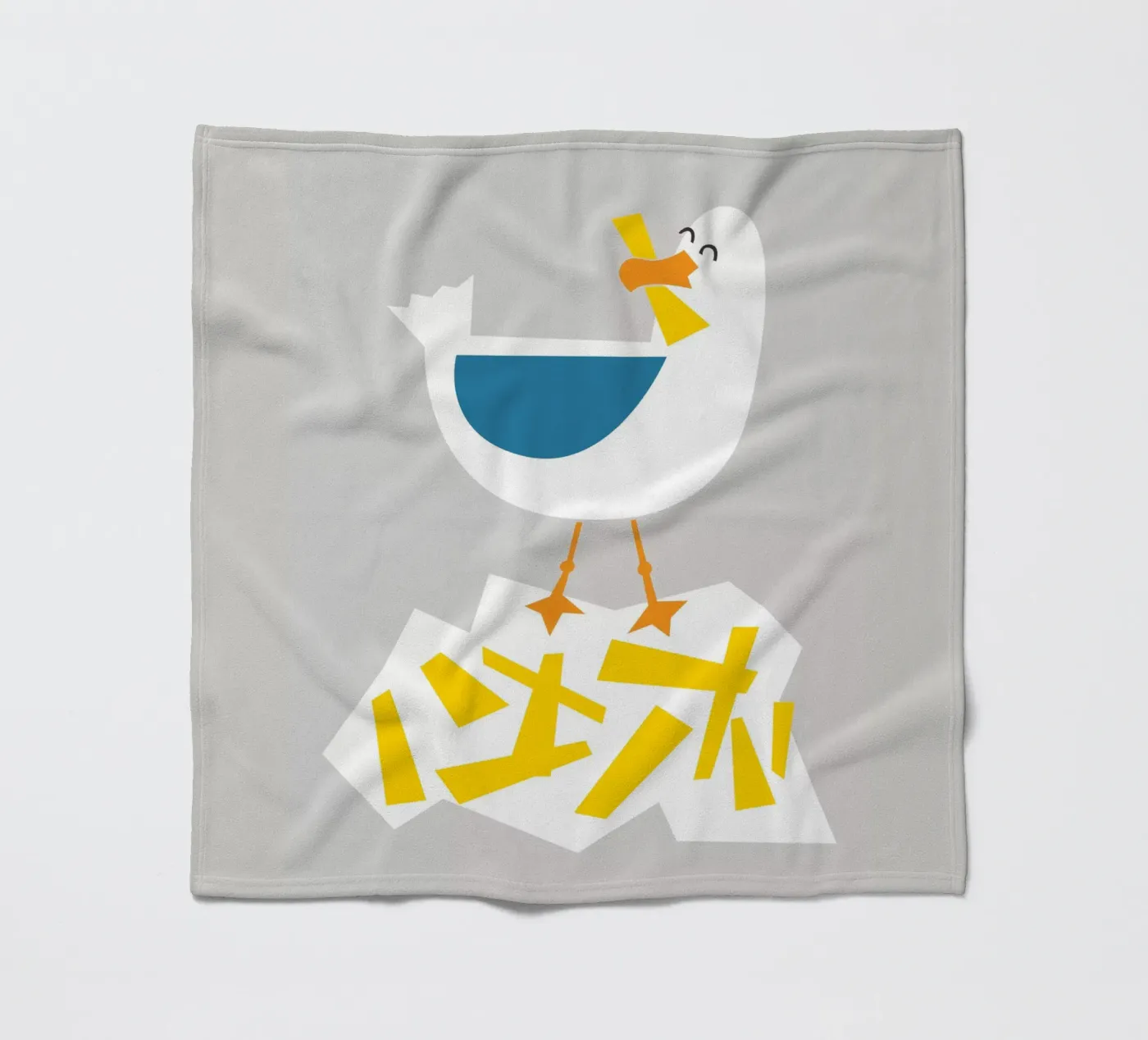 Hungrige Möwe Fleecedecke von Fox & Velvet