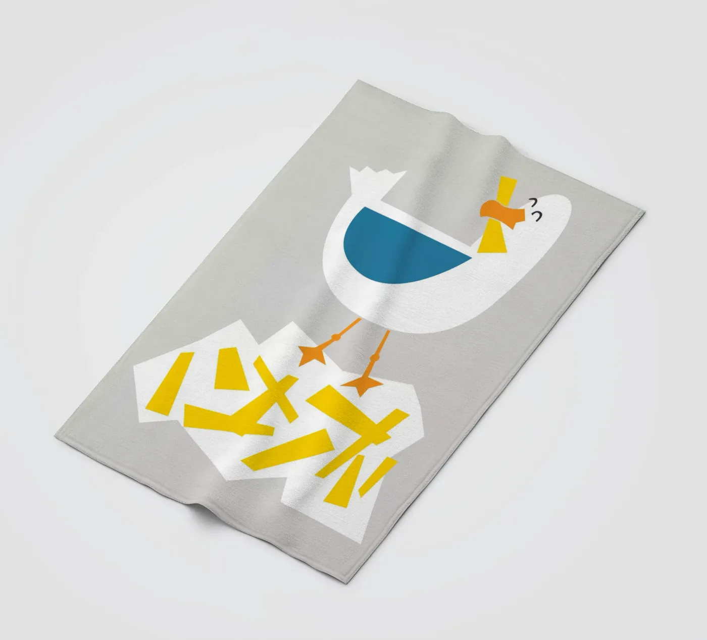 Hungrige Möwe Fleecedecke von Fox & Velvet