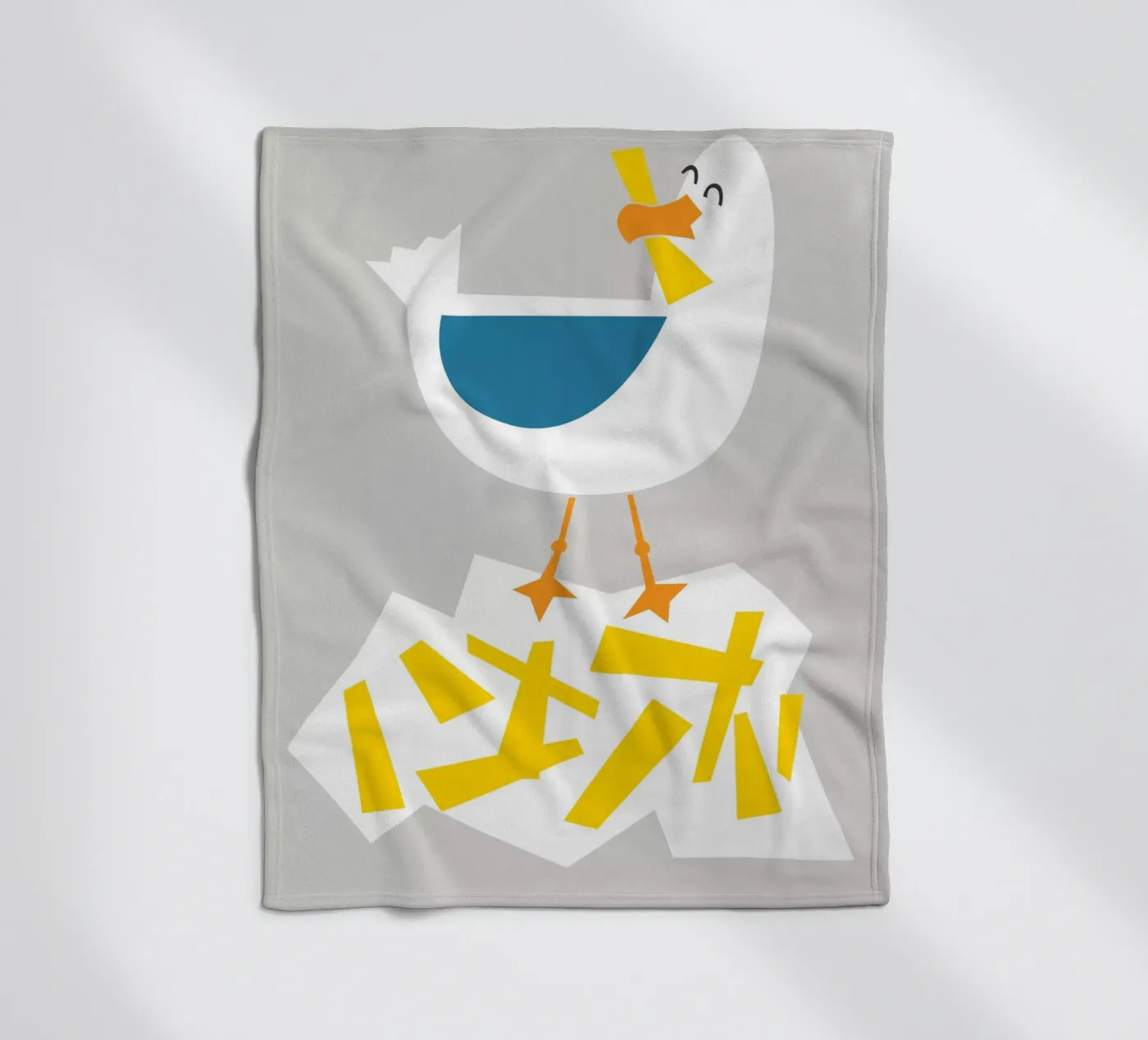 Hungrige Möwe Fleecedecke von Fox & Velvet