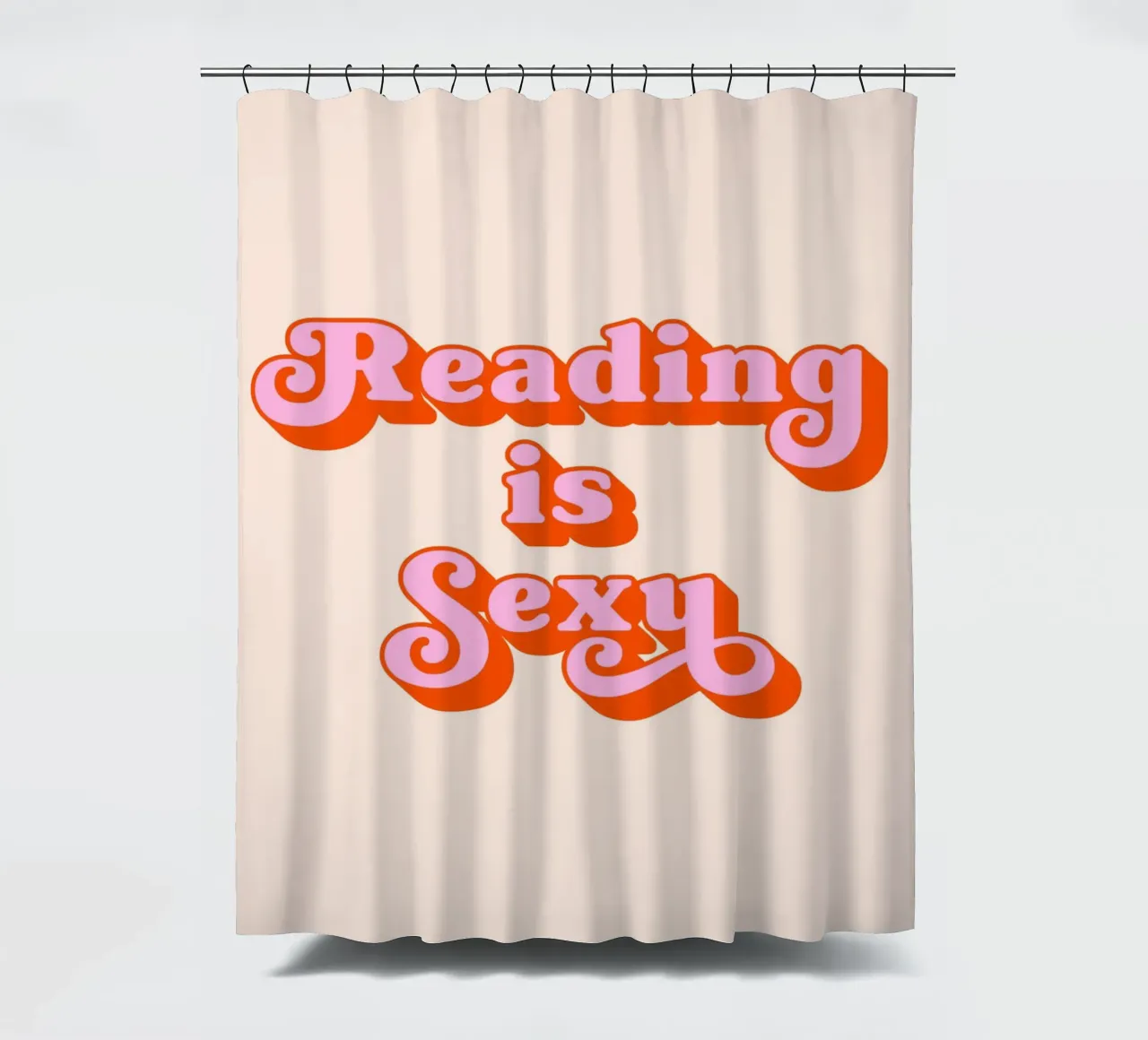 Lesen ist sexy (Pfirsichton) Duschvorhang von Paigaam Studio