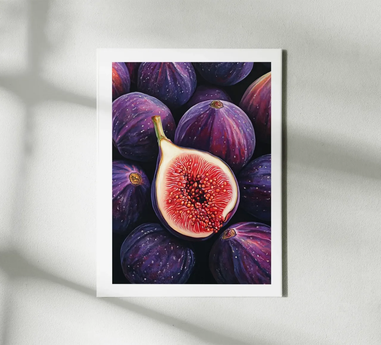 Fig burst canvas with Floater frame by Spice & Style