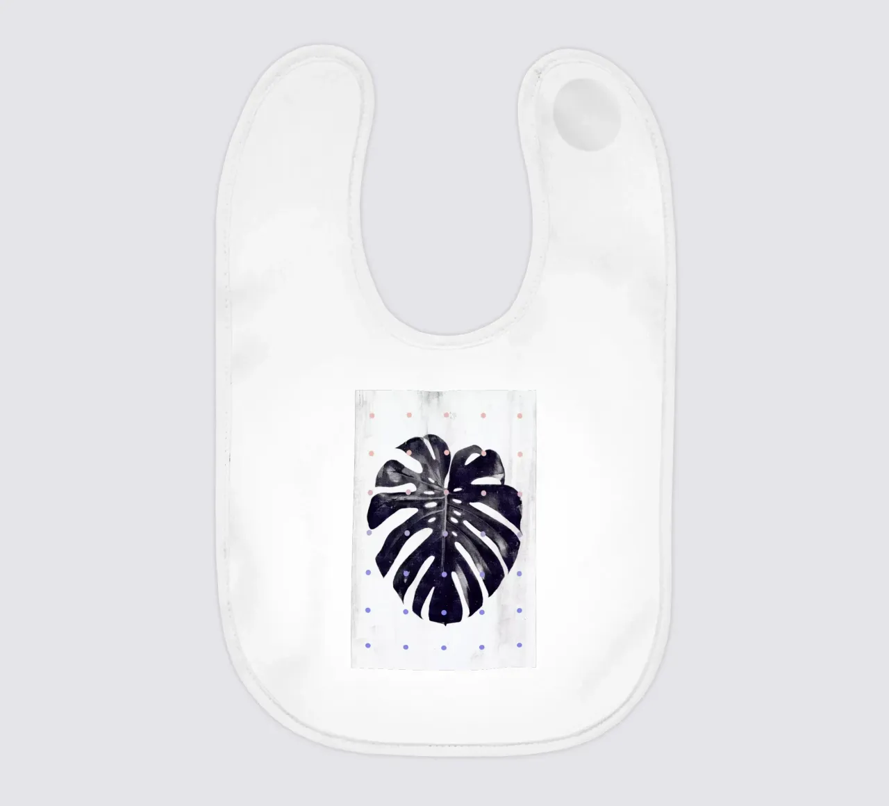 Monstera + dots bavaglino da STUDIO LEEMO