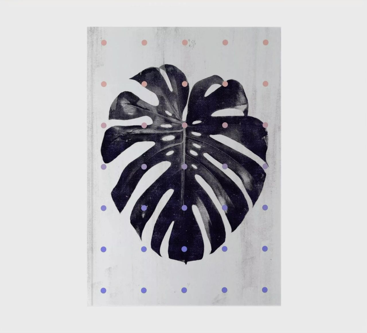 Monstera + dots notebook by STUDIO LEEMO