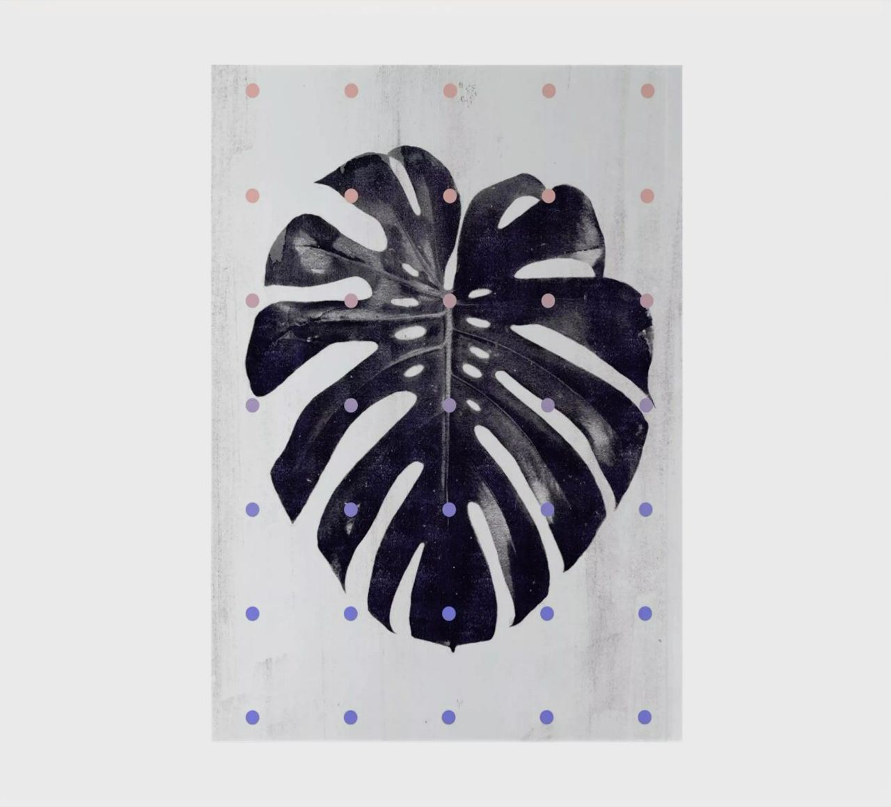 Monstera + dots notebook by STUDIO LEEMO