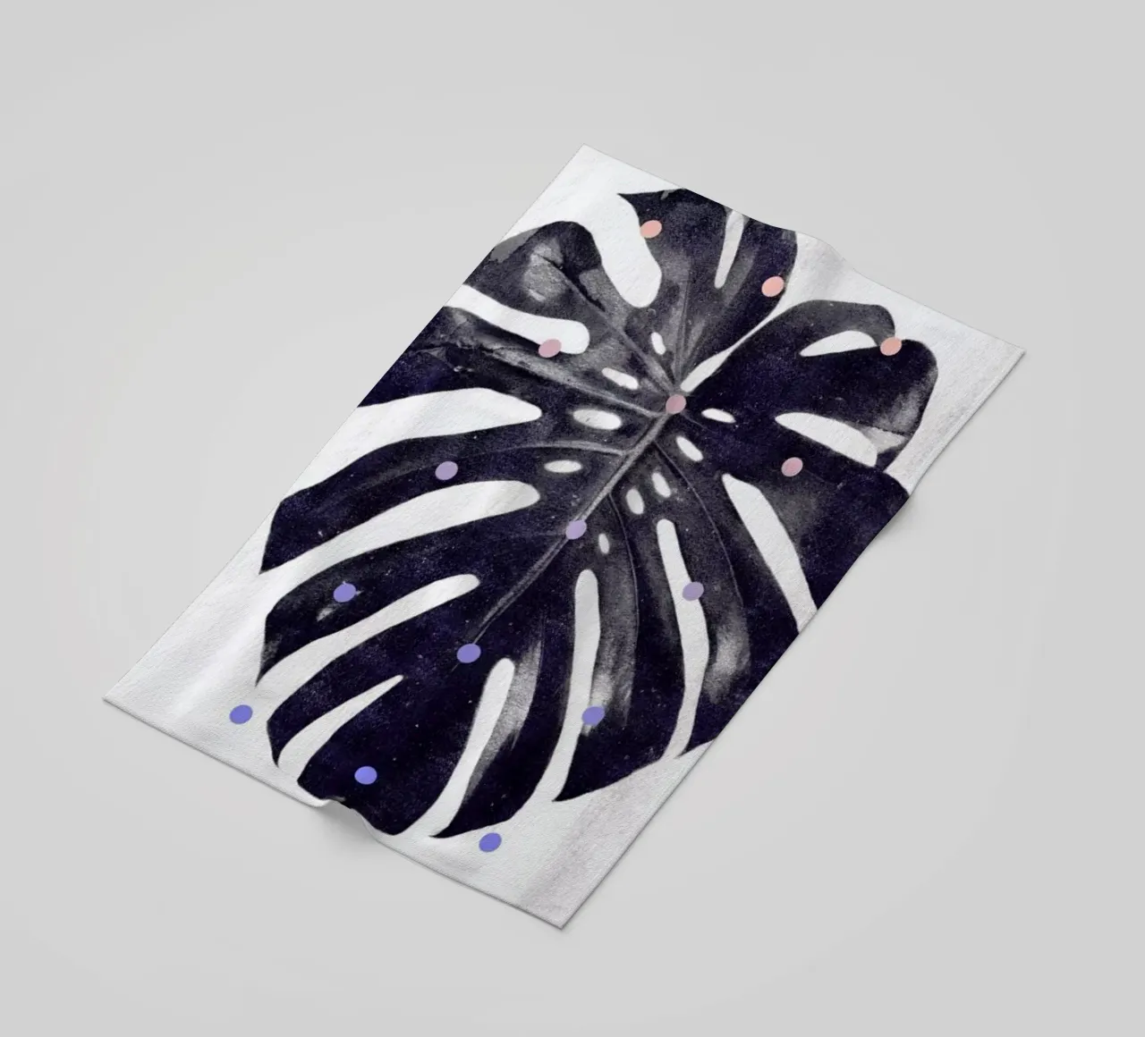 Monstera + dots telo mare da STUDIO LEEMO