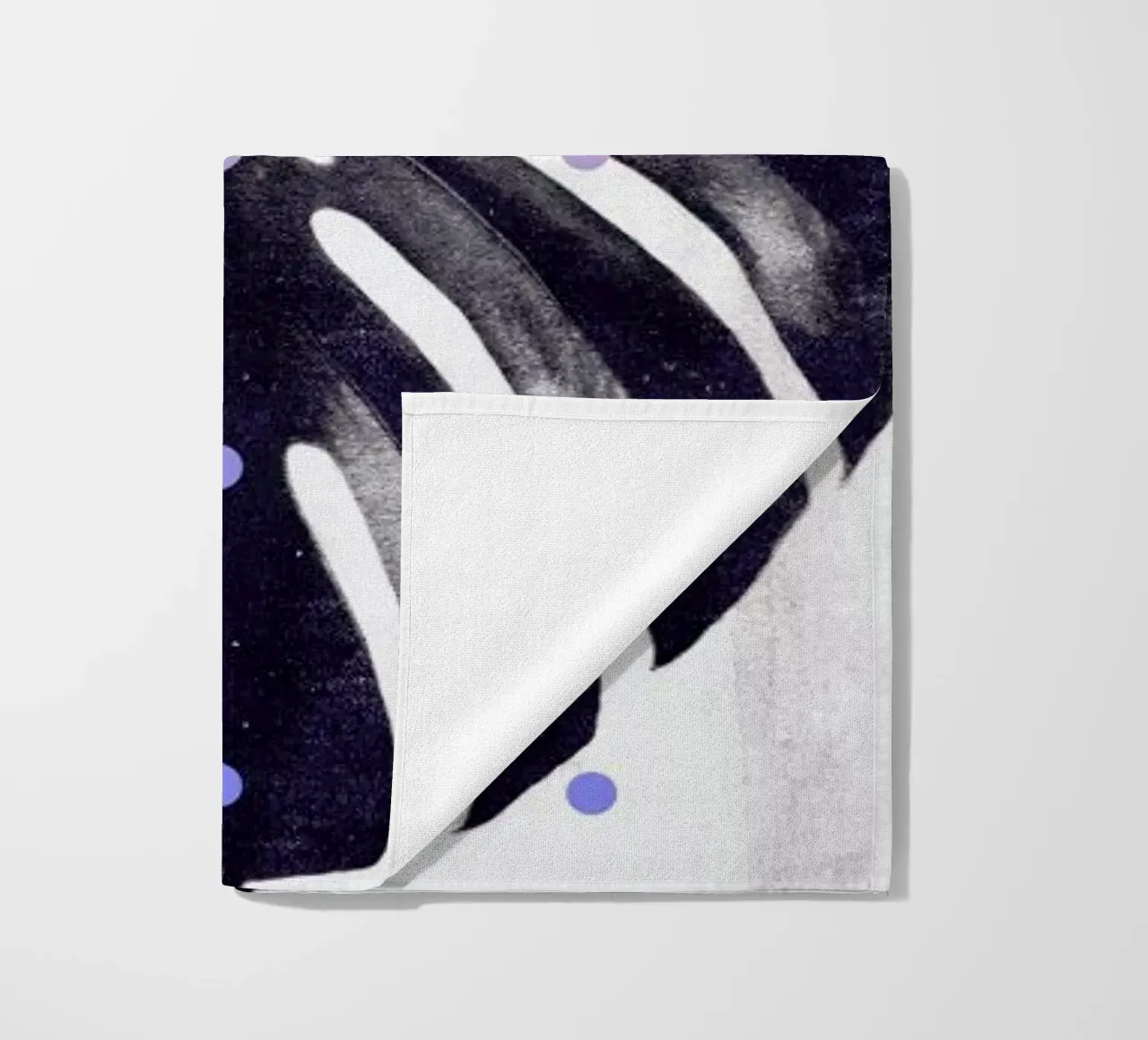 Monstera + dots telo mare da STUDIO LEEMO