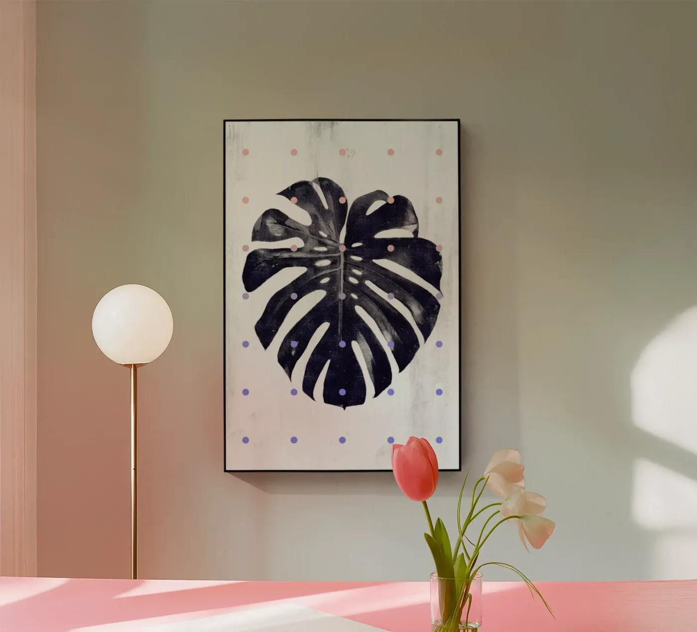 Monstera + dots plexiglas de STUDIO LEEMO