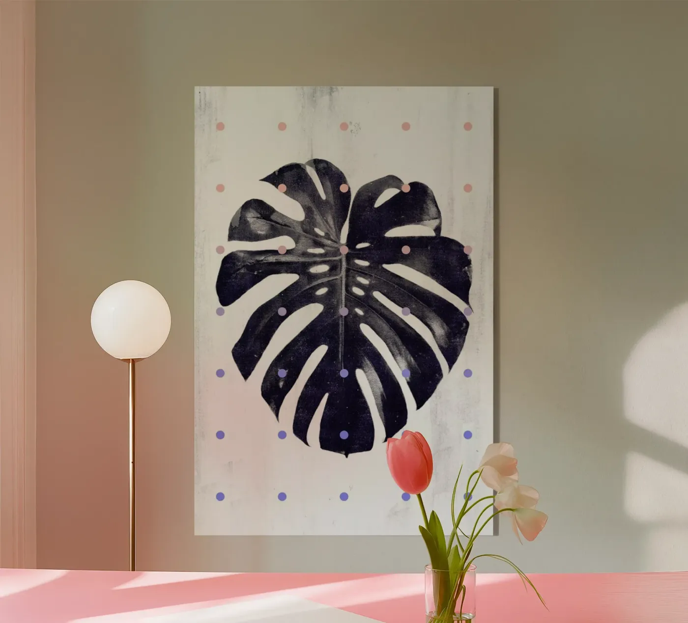 Monstera + dots plexiglas de STUDIO LEEMO