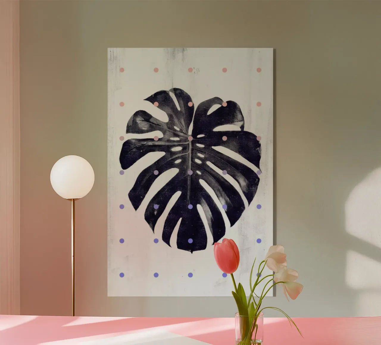 Monstera + dots plexiglass da STUDIO LEEMO