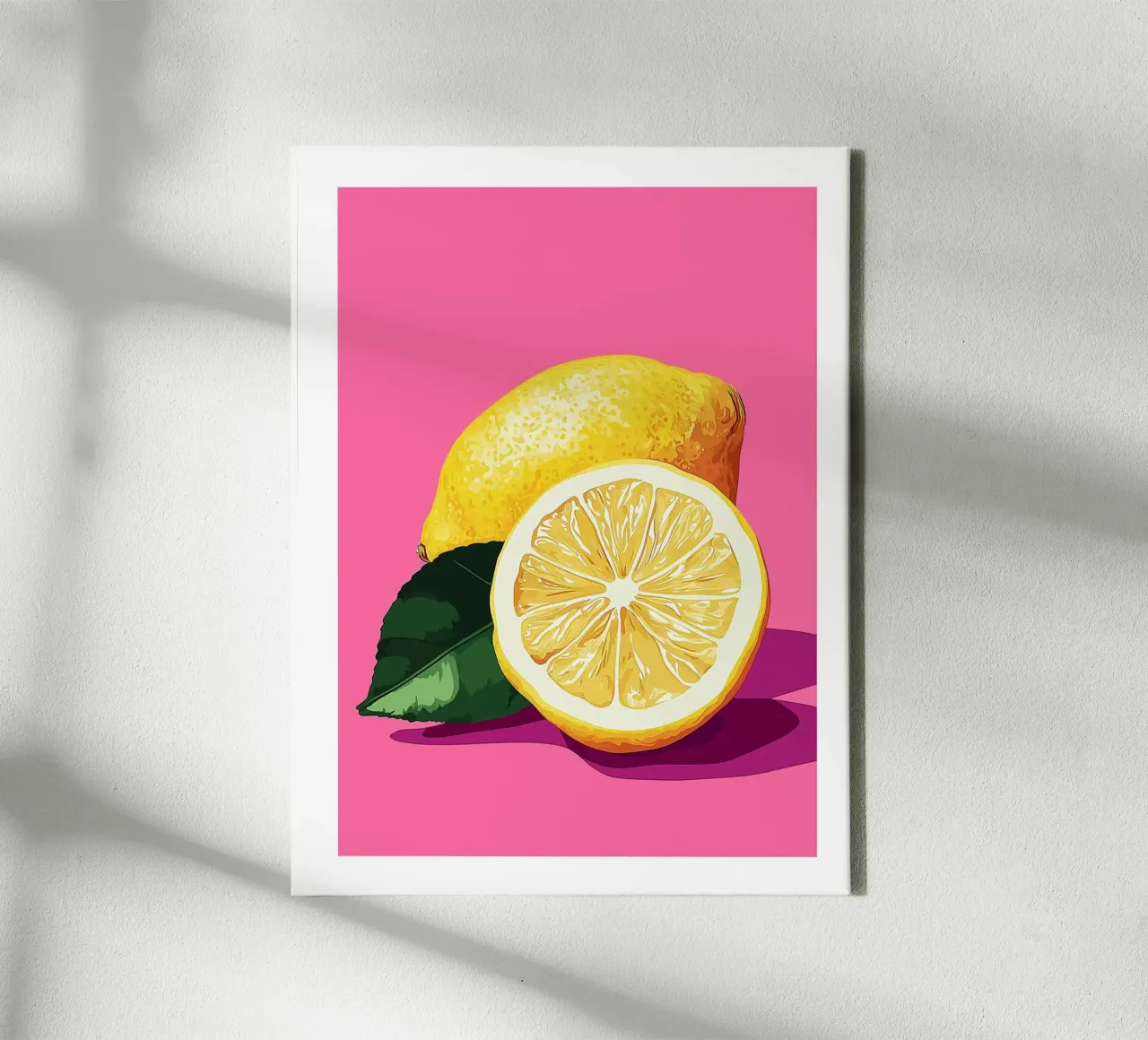 Citron Pop toile avec Caisse américaine de Spice & Style