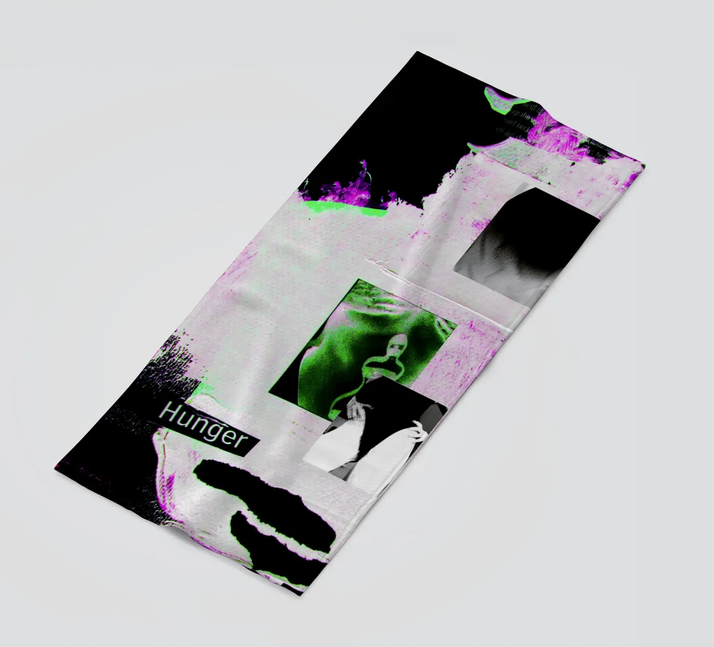 Hunger beach towel by Hey Vincent