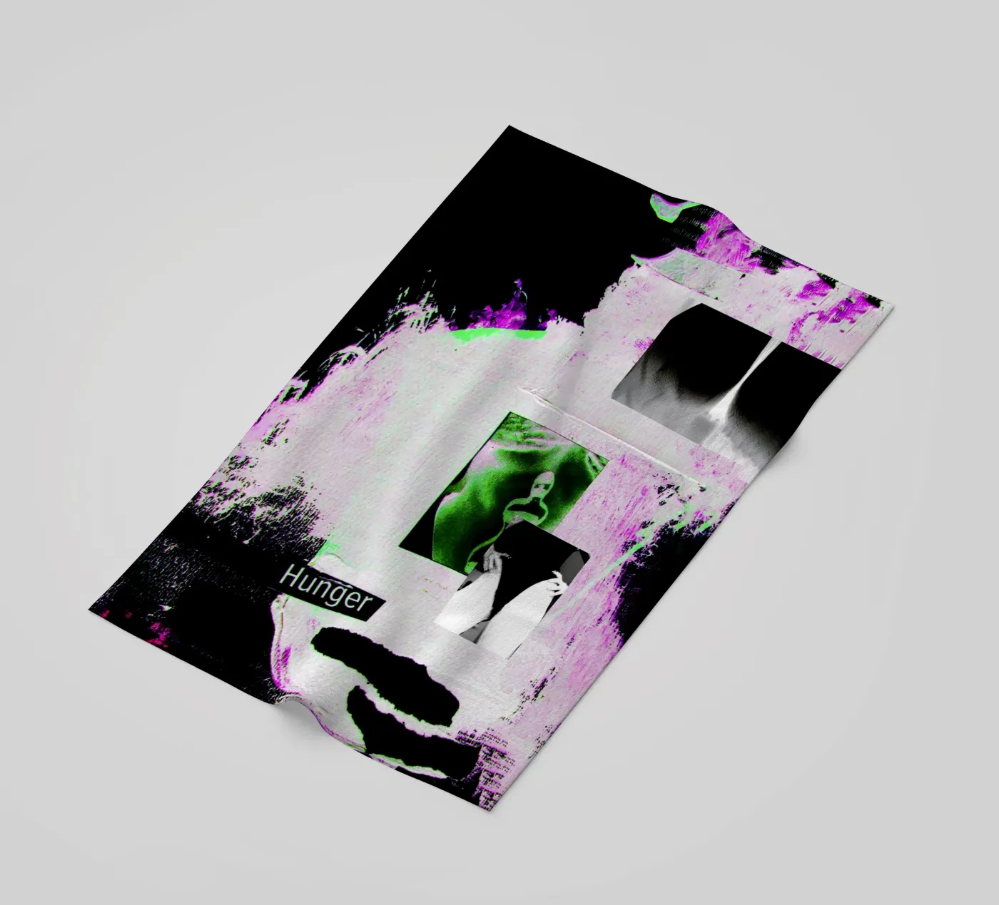 Hunger beach towel by Hey Vincent