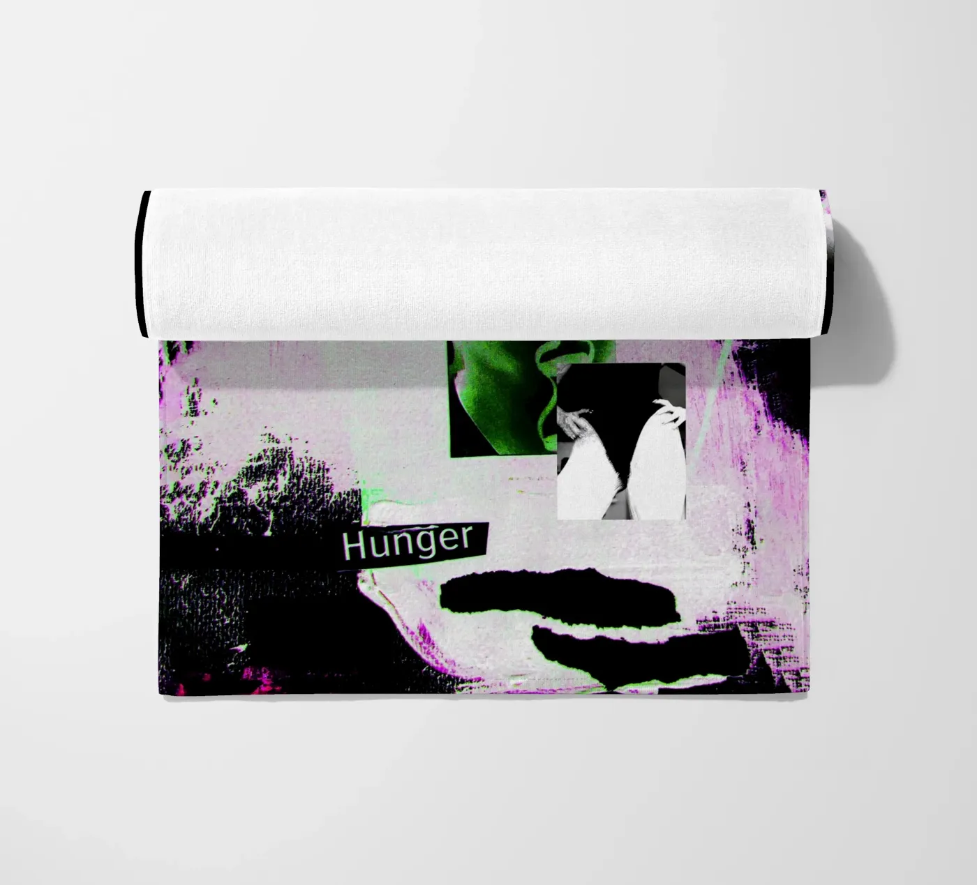 Hunger beach towel by Hey Vincent