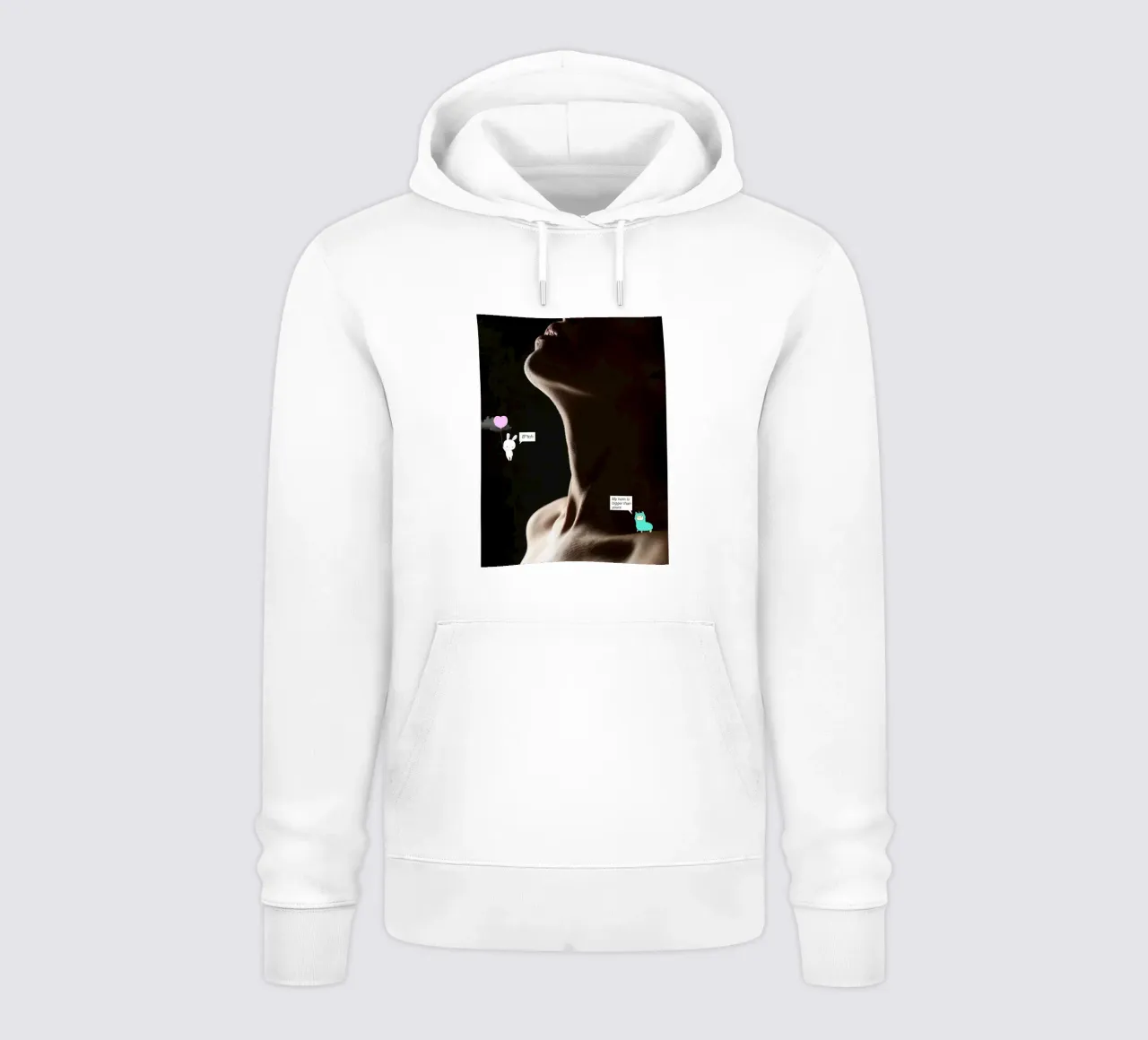 My horn is bigger felpa con cappuccio da Hey Vincent