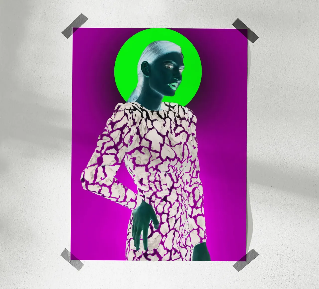 Madonna poster con telaio in alluminio da Hey Vincent