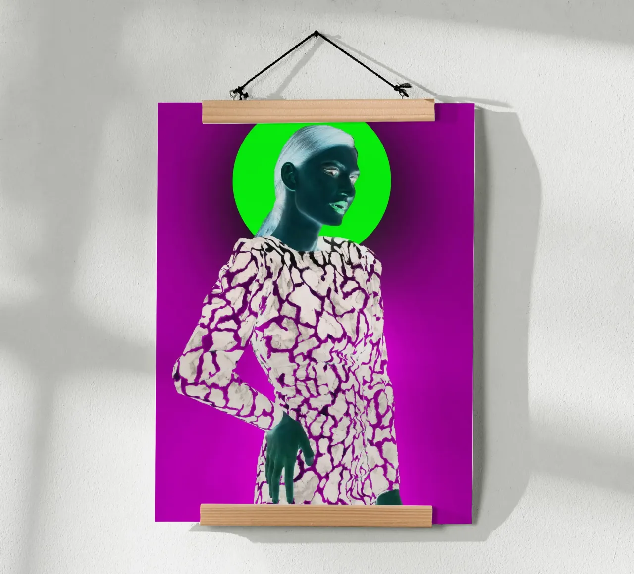 Madonna poster con telaio in alluminio da Hey Vincent