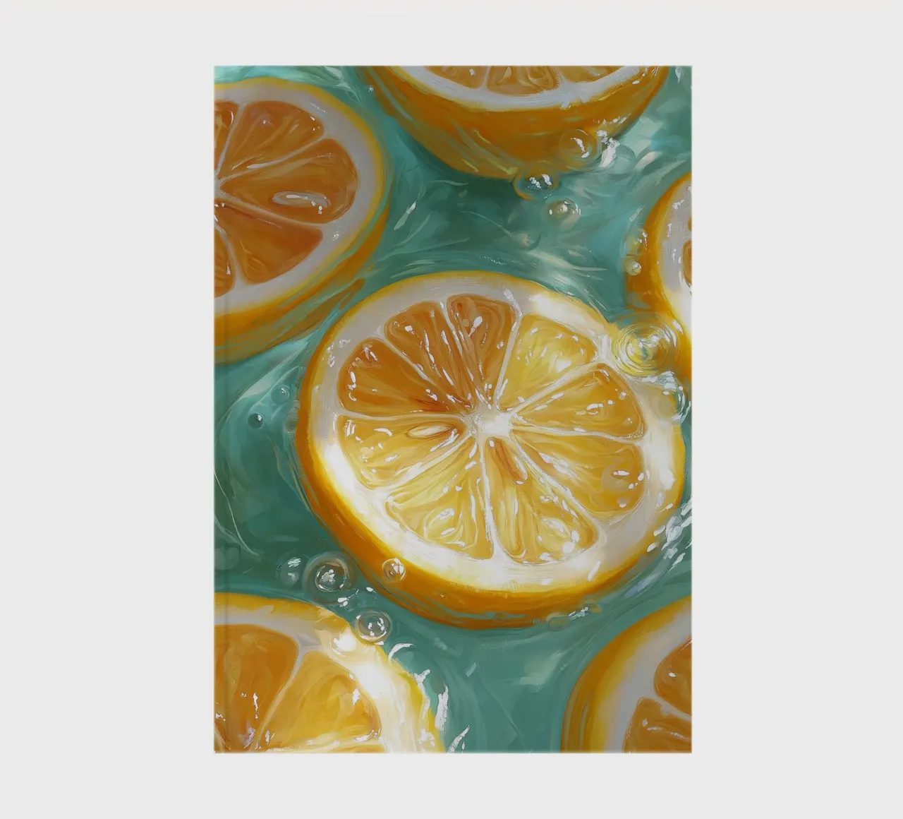Lemon in water notebook by Spice & Style