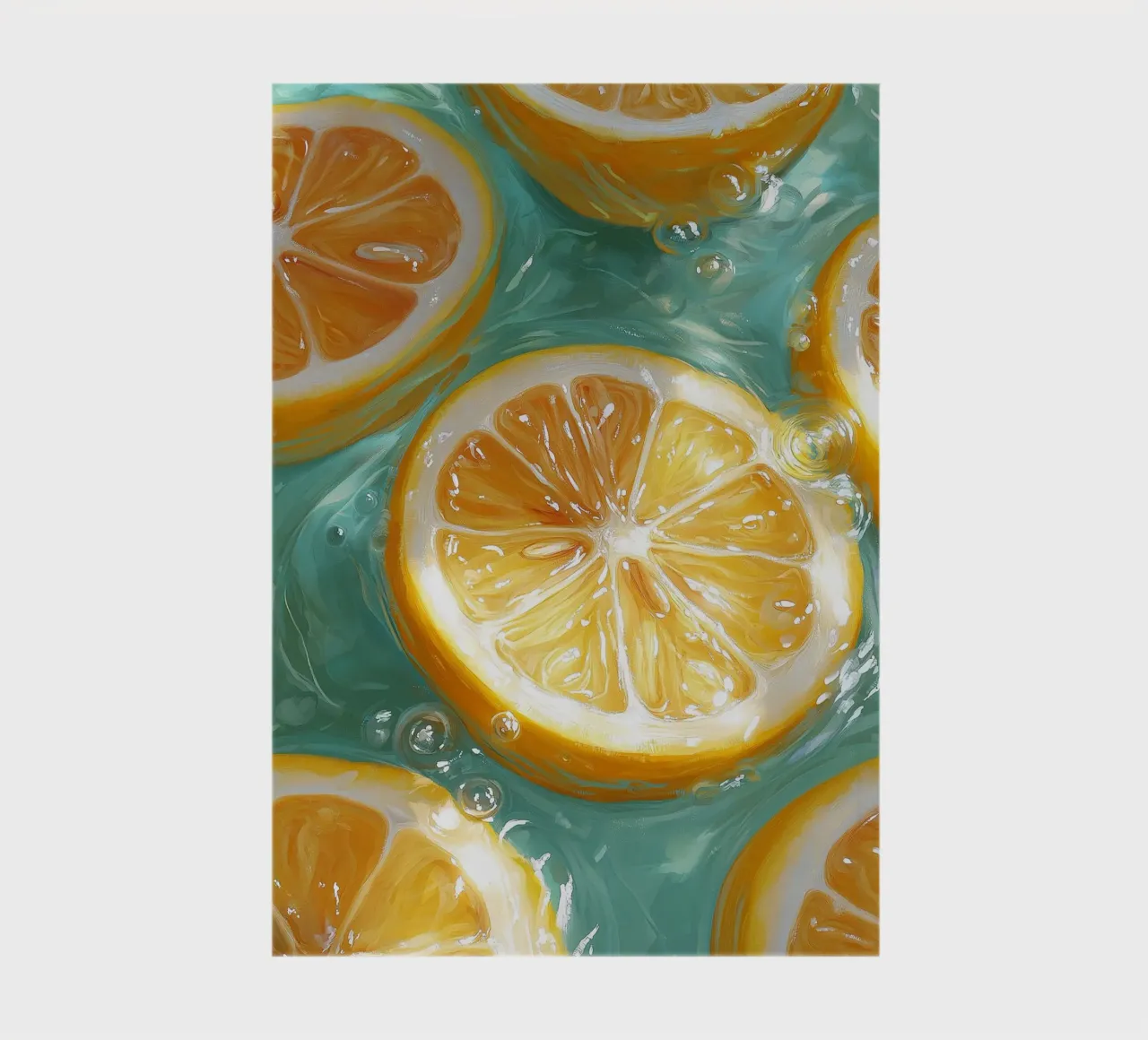 Lemon in water notebook by Spice & Style